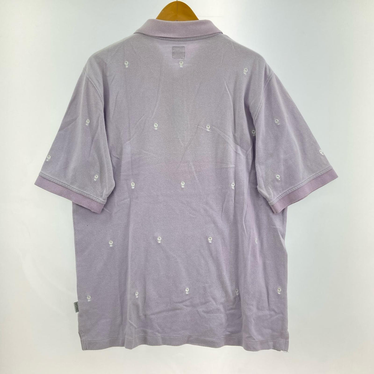 ポロシャツ スカル 総柄 紫(M) M