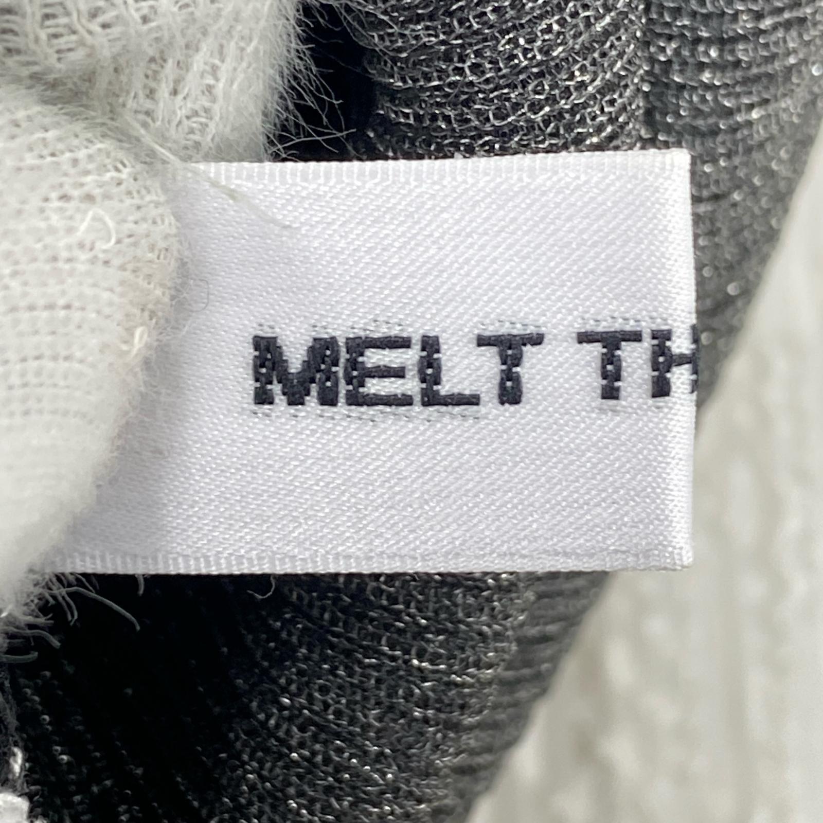ワンピース MELT THE LADY シアー切替ニットワンピース F ブラック フリー ブラック
