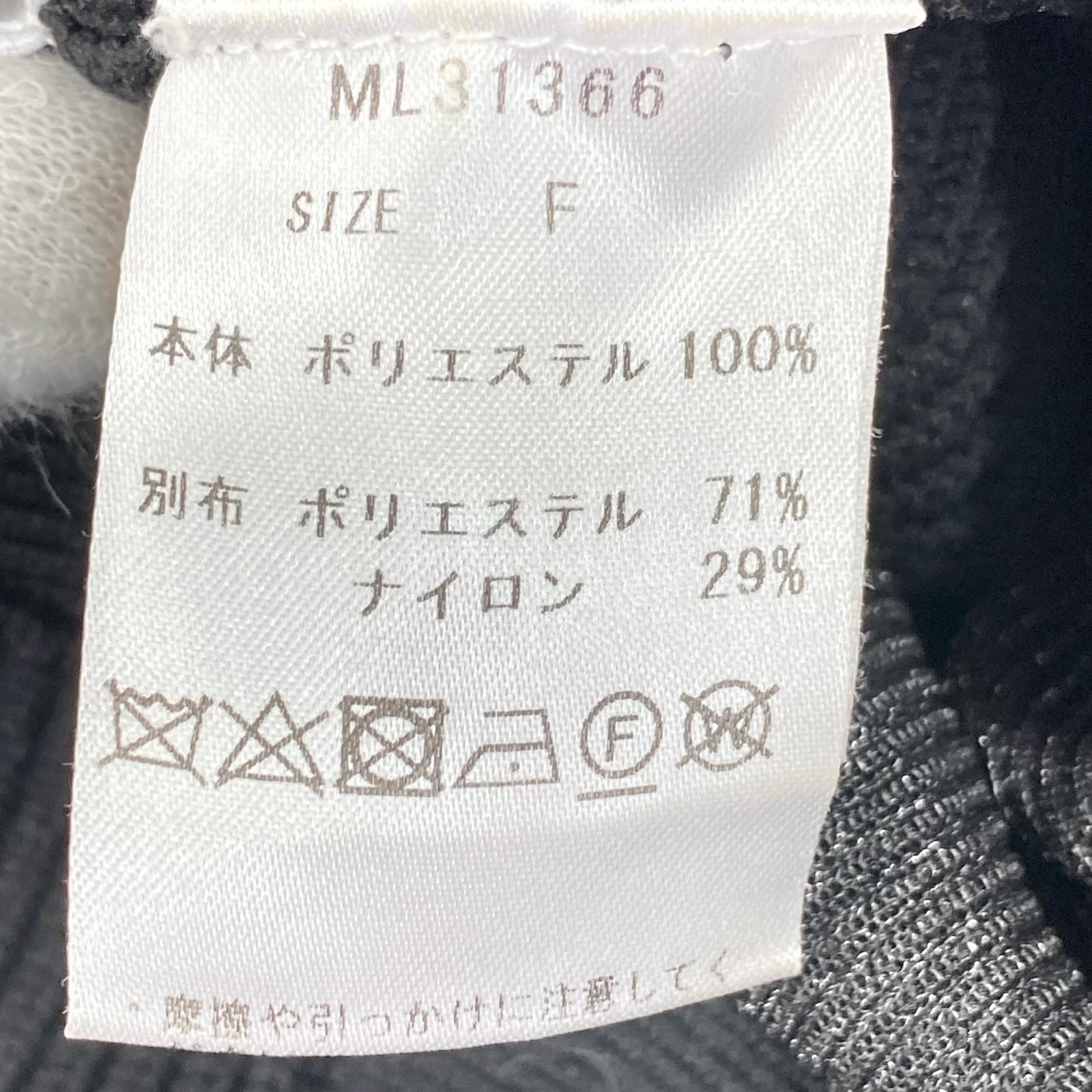ワンピース MELT THE LADY シアー切替ニットワンピース F ブラック フリー ブラック