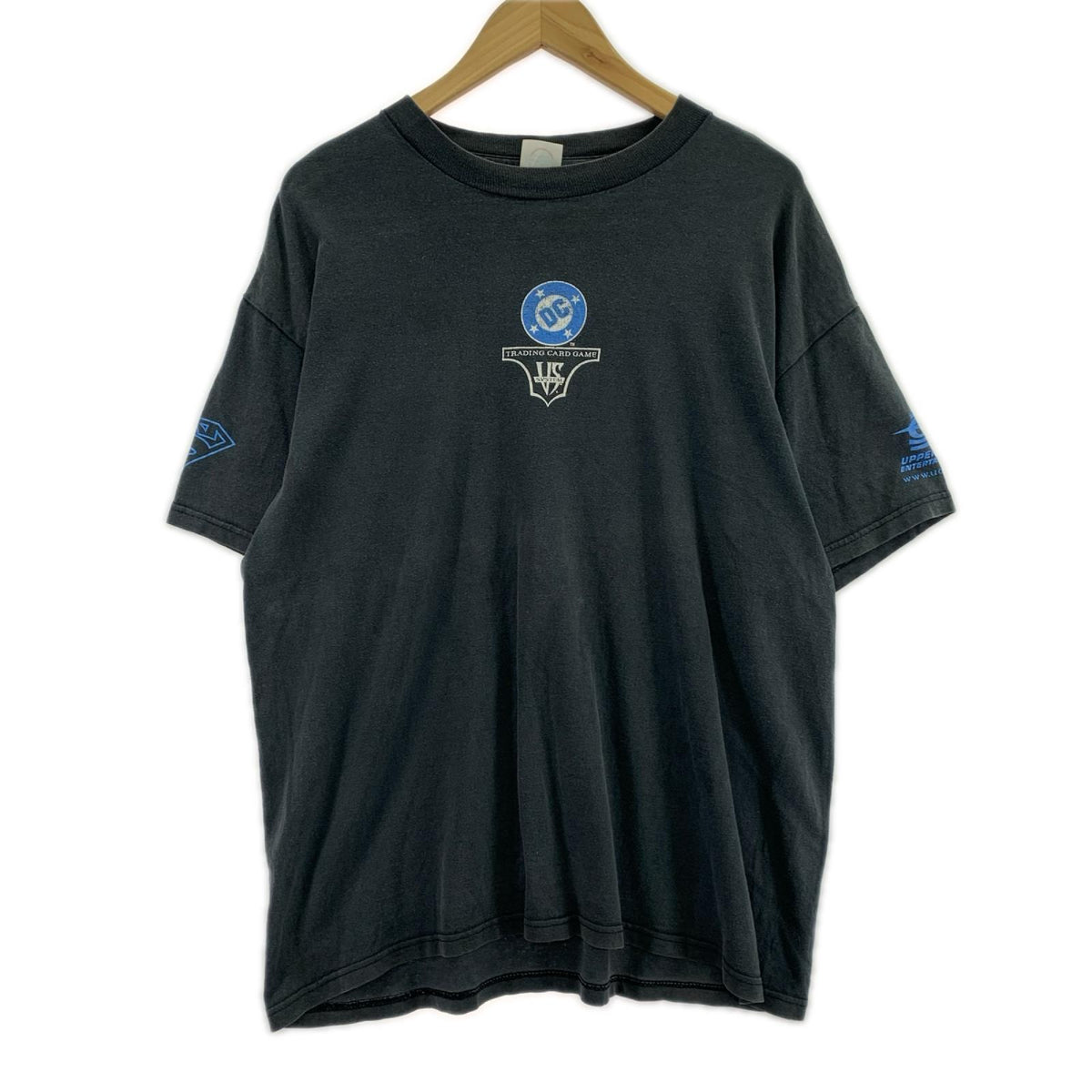 半袖Ｔシャツ 00s Superman DC Trading Card game Tee L L ネイビー