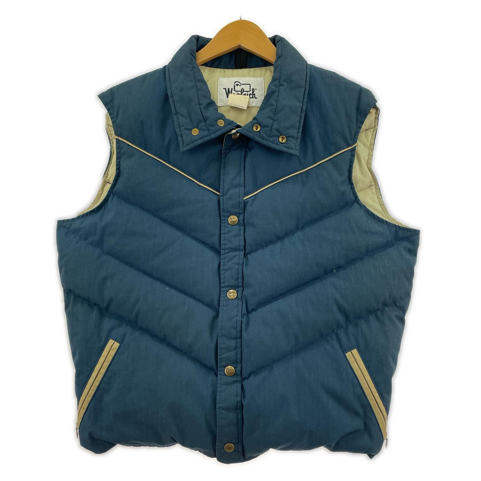 ダウンベスト WOOLRICH 白タグ　OLD ネイビー