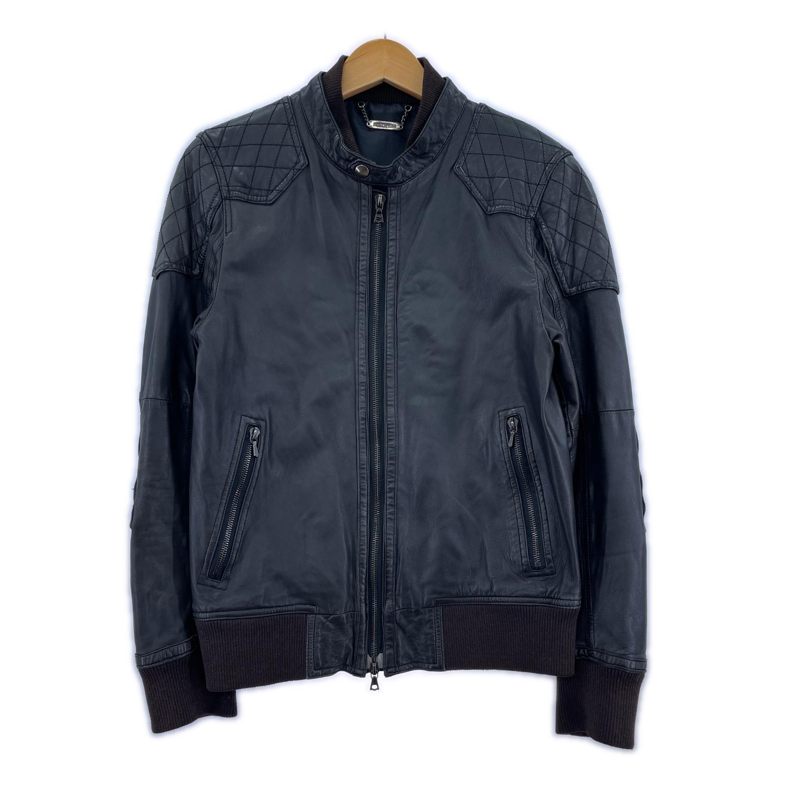 ジャケット シングルライダース 黒 (S) S ブラック