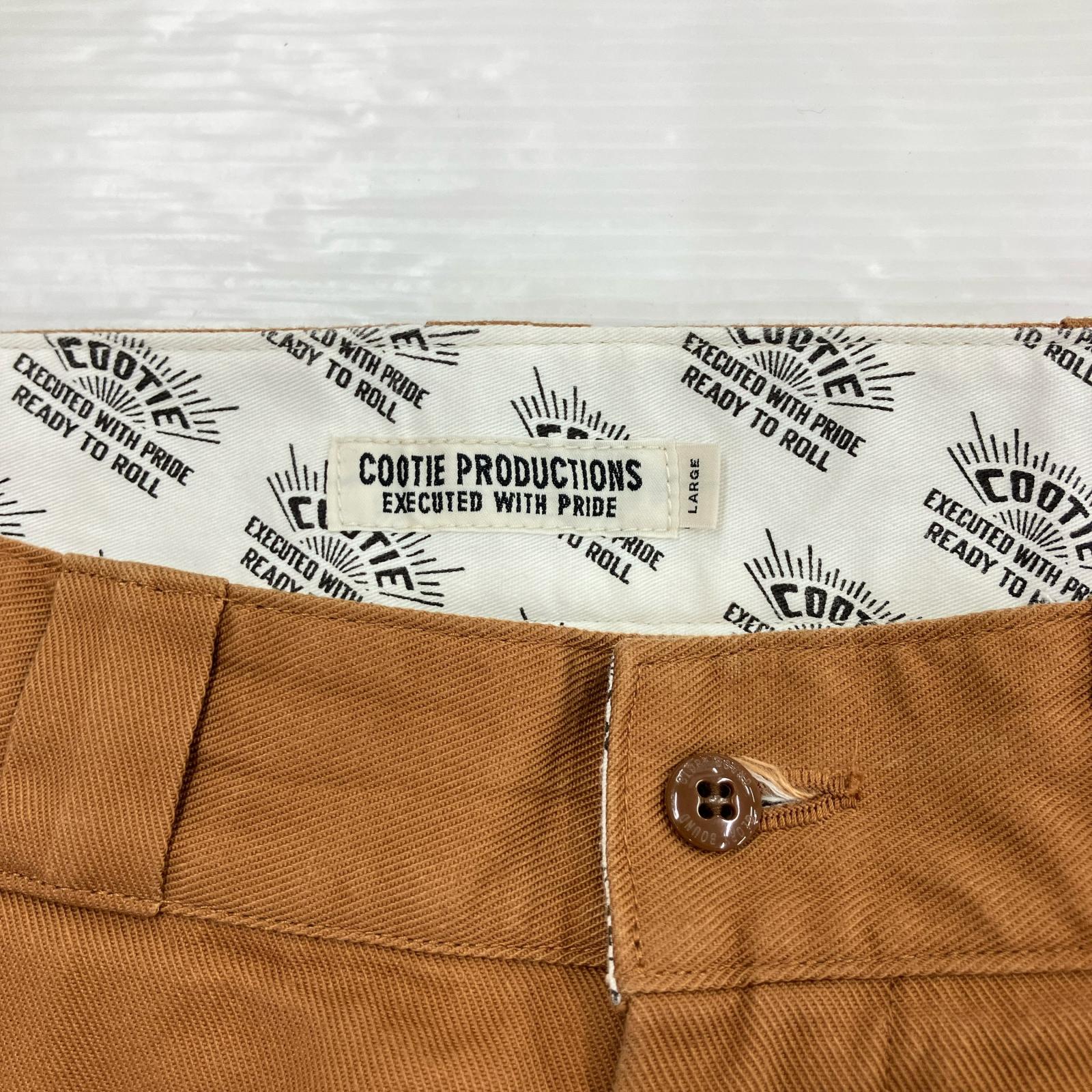 パンツ COOTIE 2タックワークパンツ キャメル L