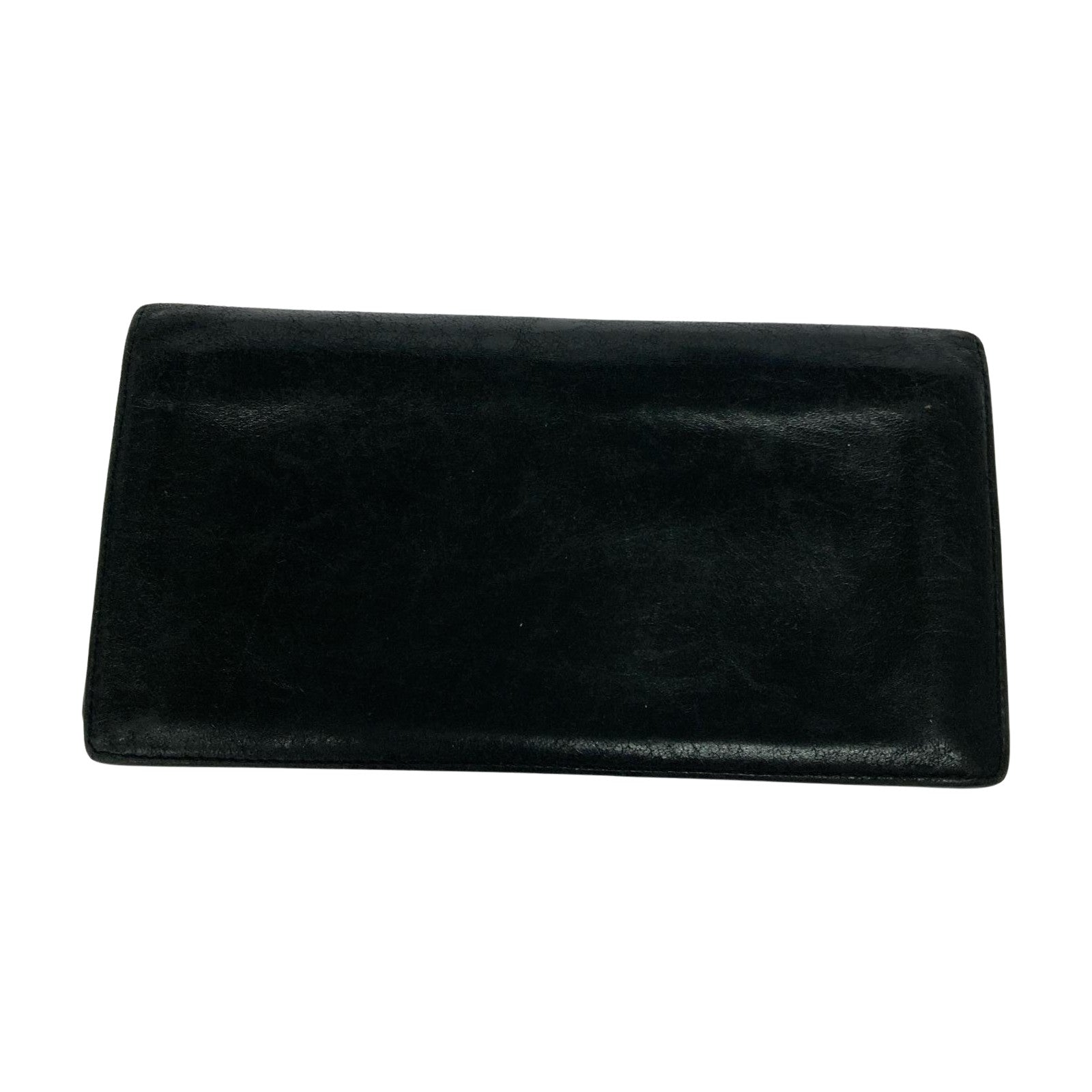 長財布 en cuir レザー 黒 ブラック