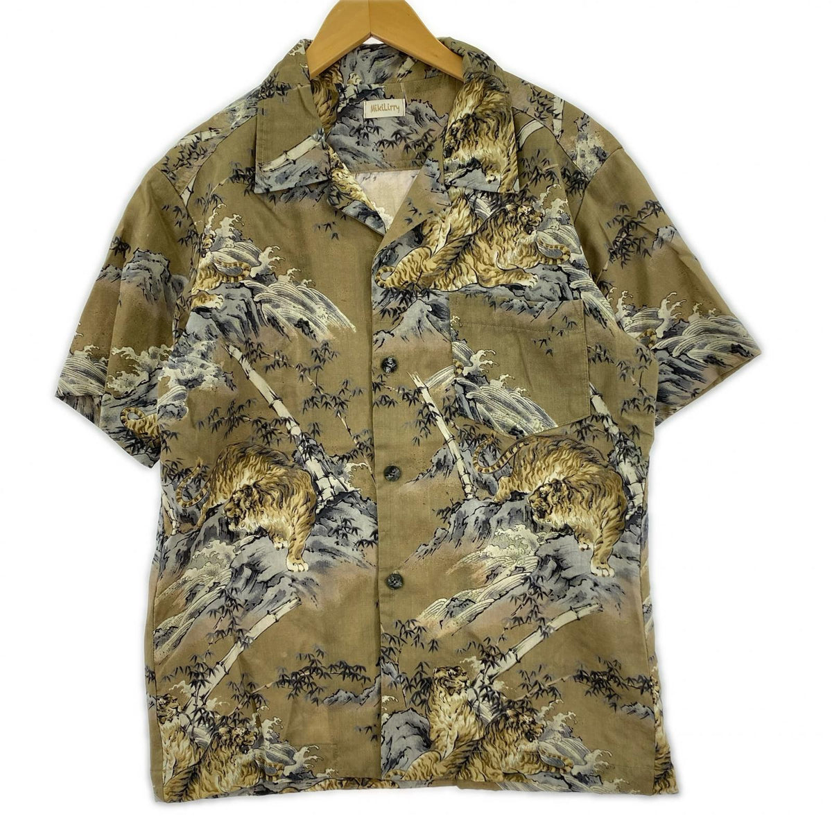 半袖シャツ MikiLirry リメイク虎柄シャツ