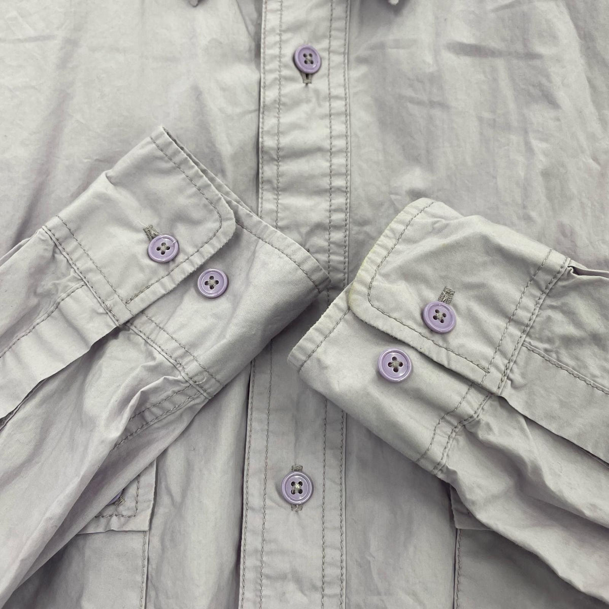 長袖シャツ L/S TYPEWRITER CLOTH SHIRT 紫 2 パープル