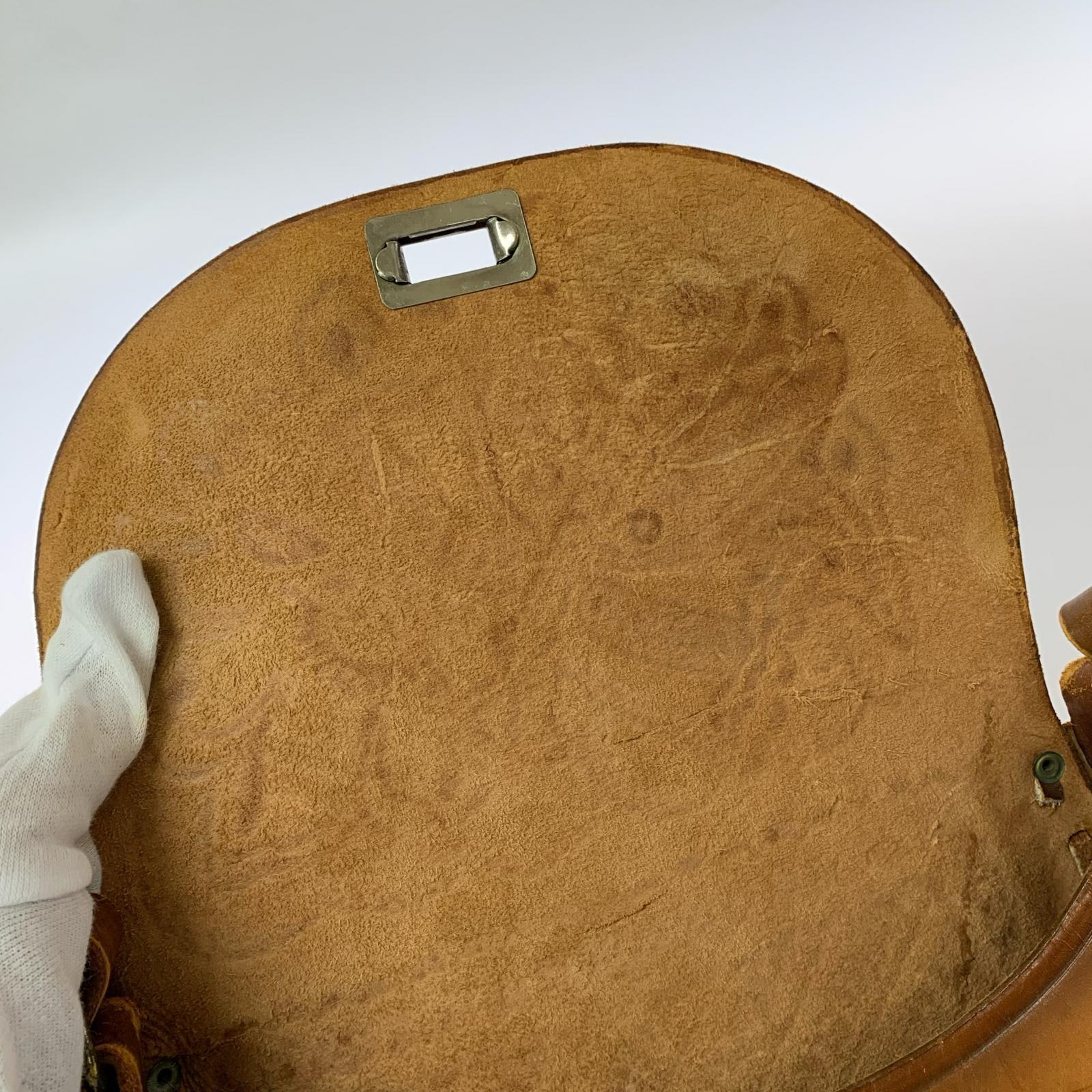 ショルダーバッグ メキシコ製 カービング ショルダー ブラウン