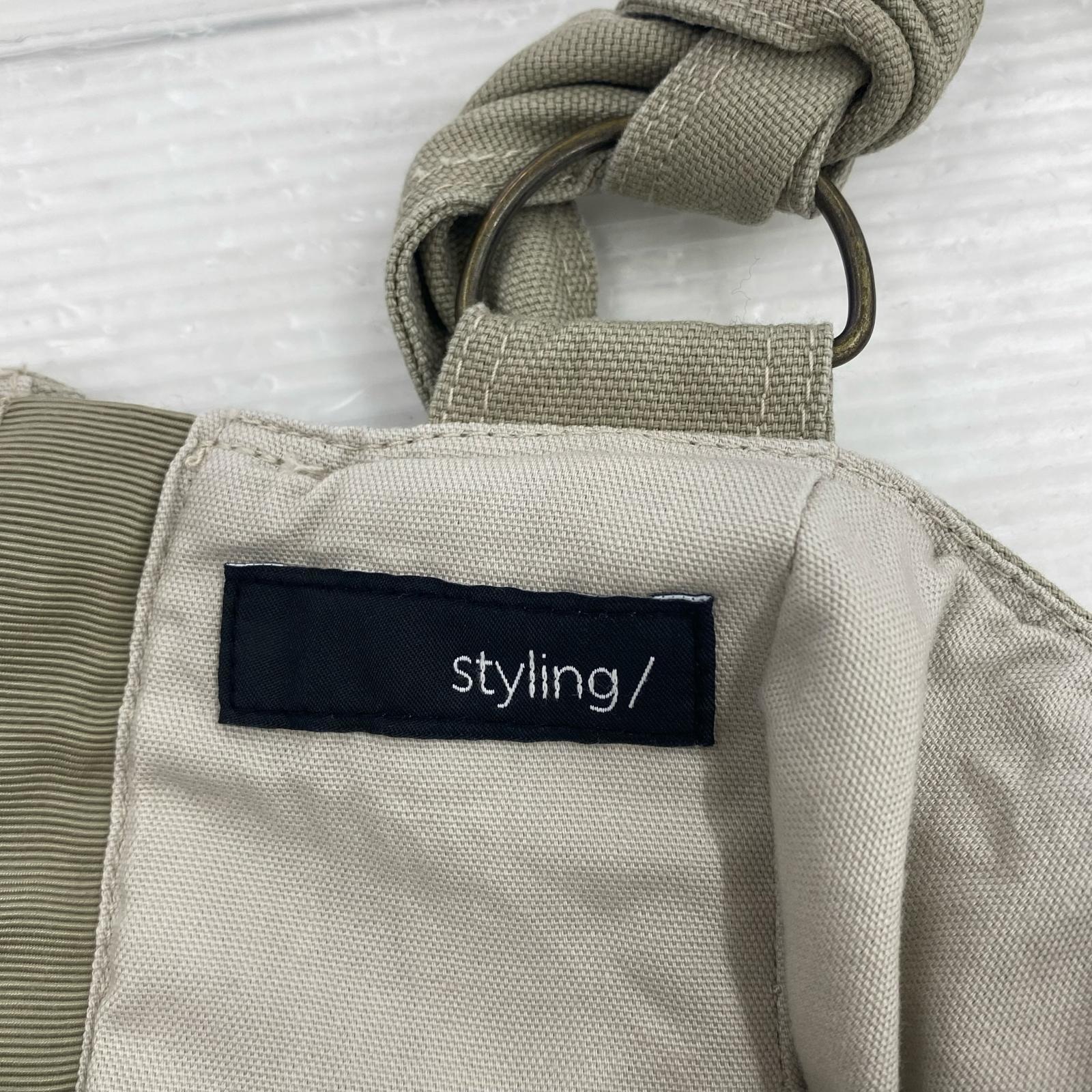 ワンピース styling ノースリーブワンピース ベージュ 1 ベージュ