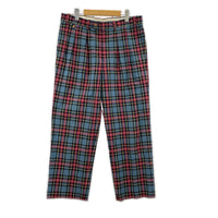パンツ タータンチェック 2タック スラックス 32 42 マルチカラー
