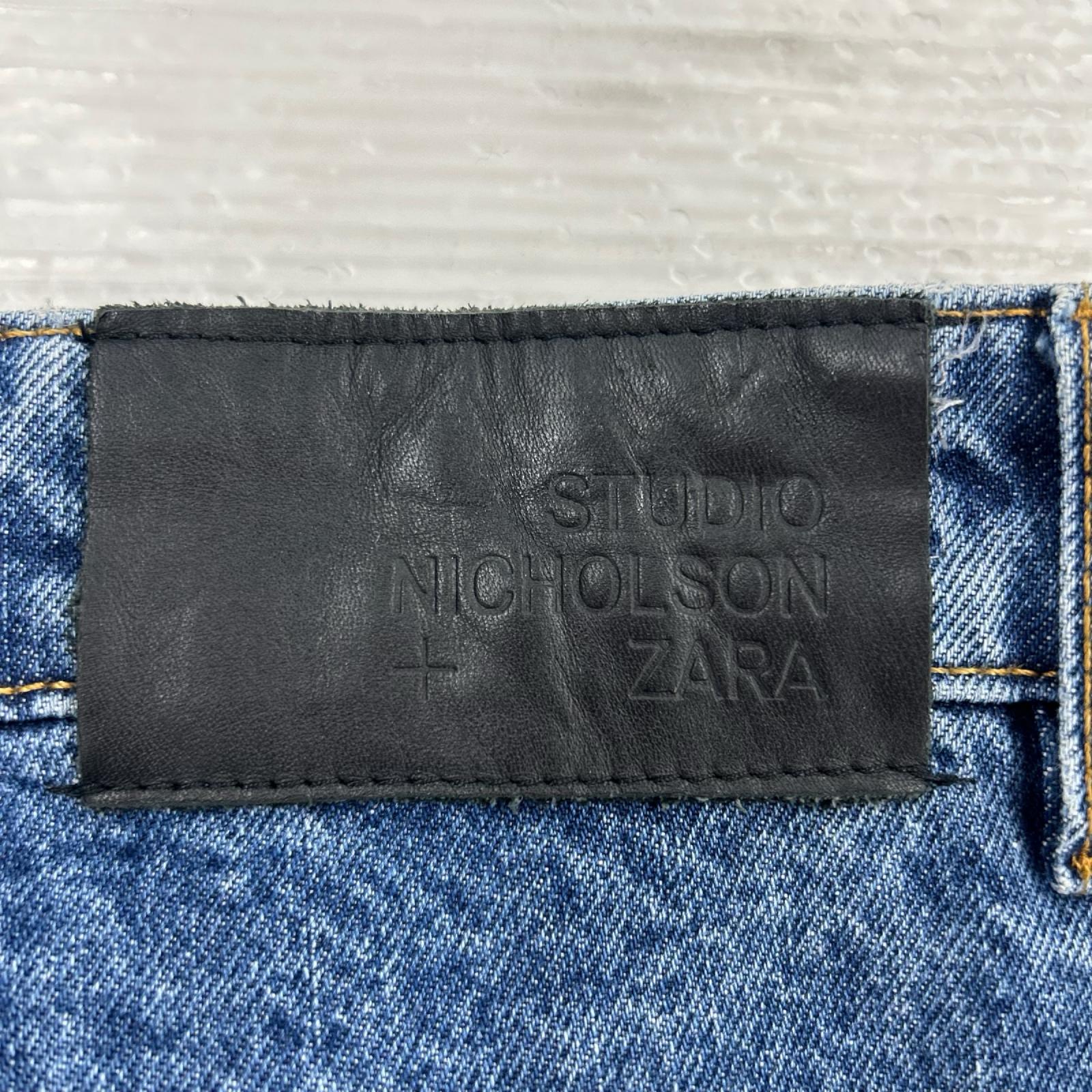 デニムパンツ + ZARA ﾃﾞﾆﾑﾊﾟﾝﾂ ブルー