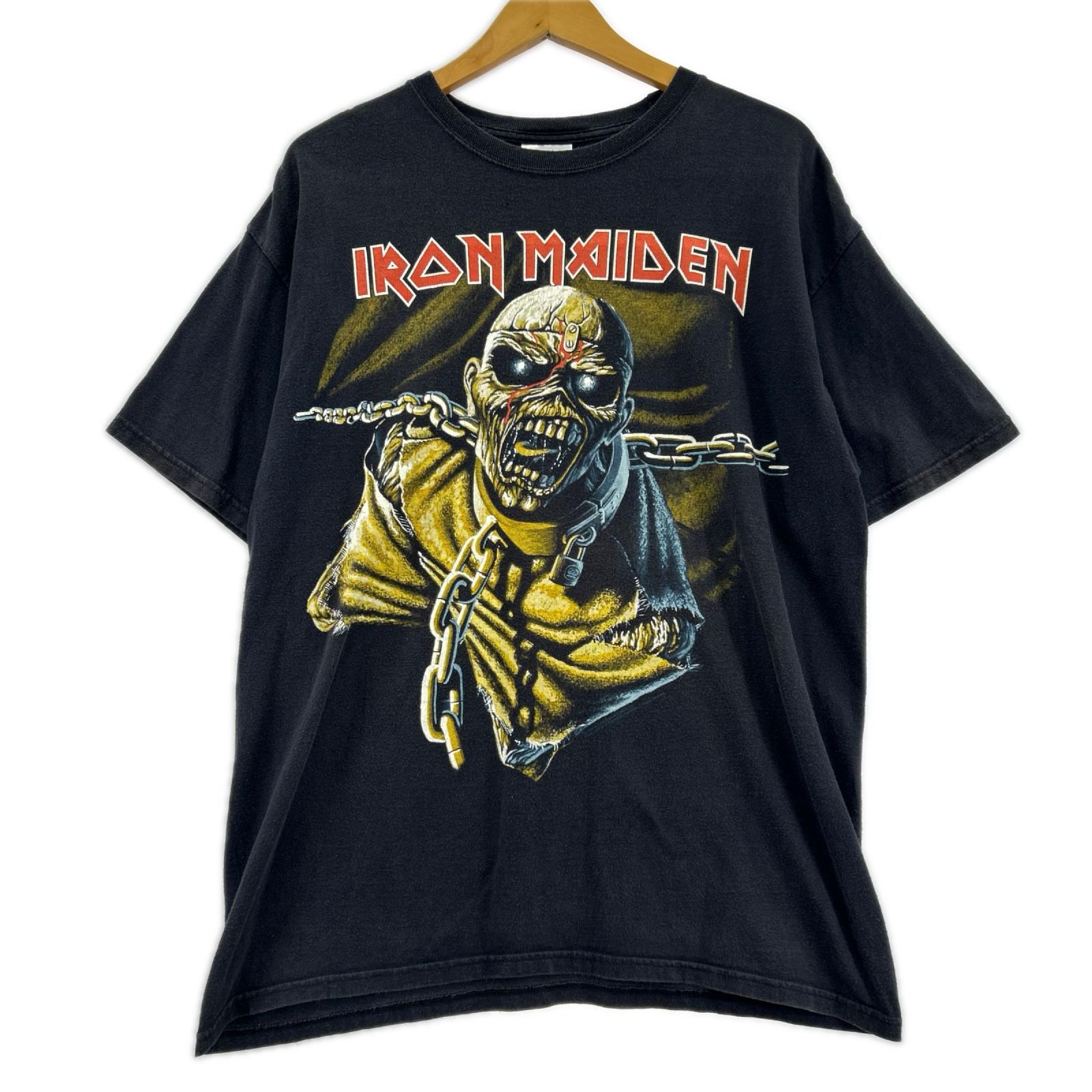 半袖Ｔシャツ 00s IRON MAIDEN ﾌﾟﾘﾝﾄTee L ブラック