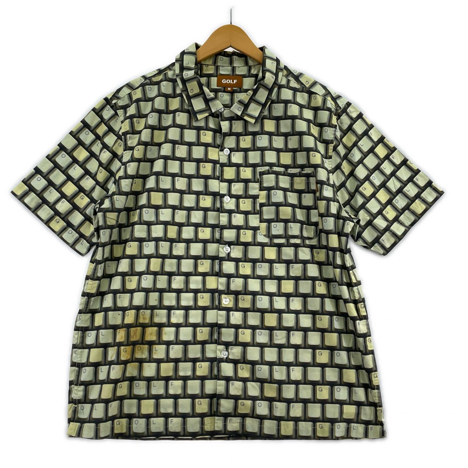 半袖シャツ GOLF WANG keyboard shirt キーボード転写プリントシャツ M M