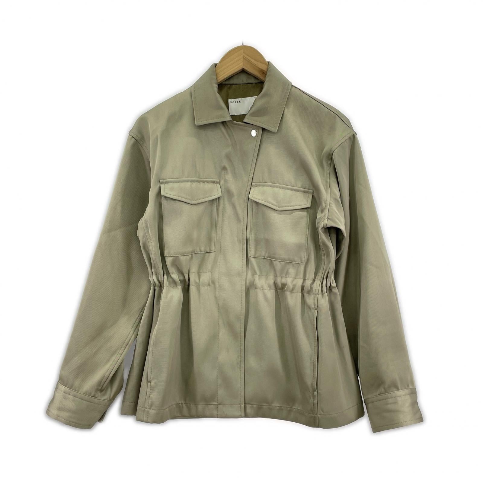 ジャケット Spick＆Span Noble ラスターツイルフィールドシャツブルゾン カーキ (36) 36 カーキ