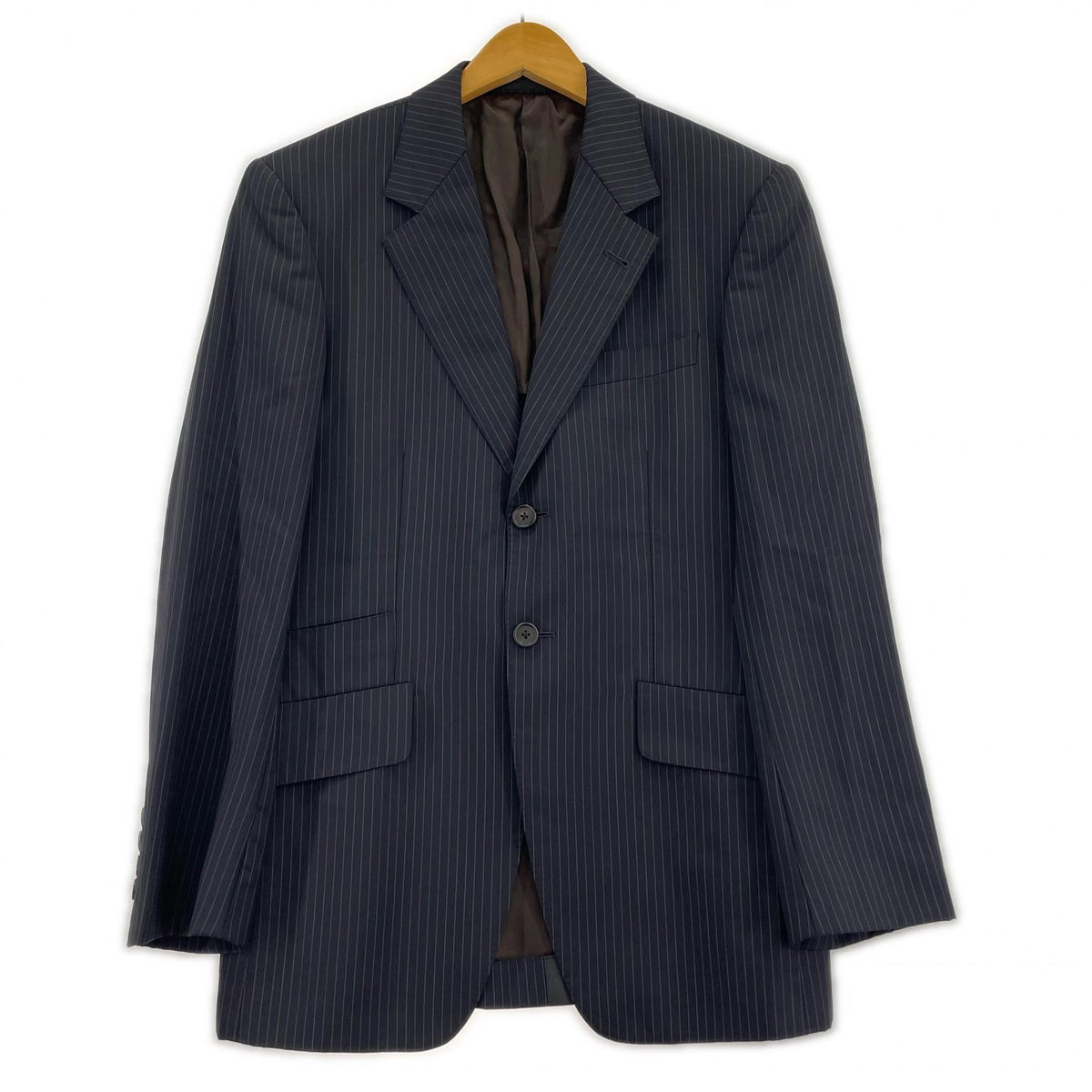 ジャケット Paul Smith ストライプテーラードジャケット ロロピアーナ M ネイビー
