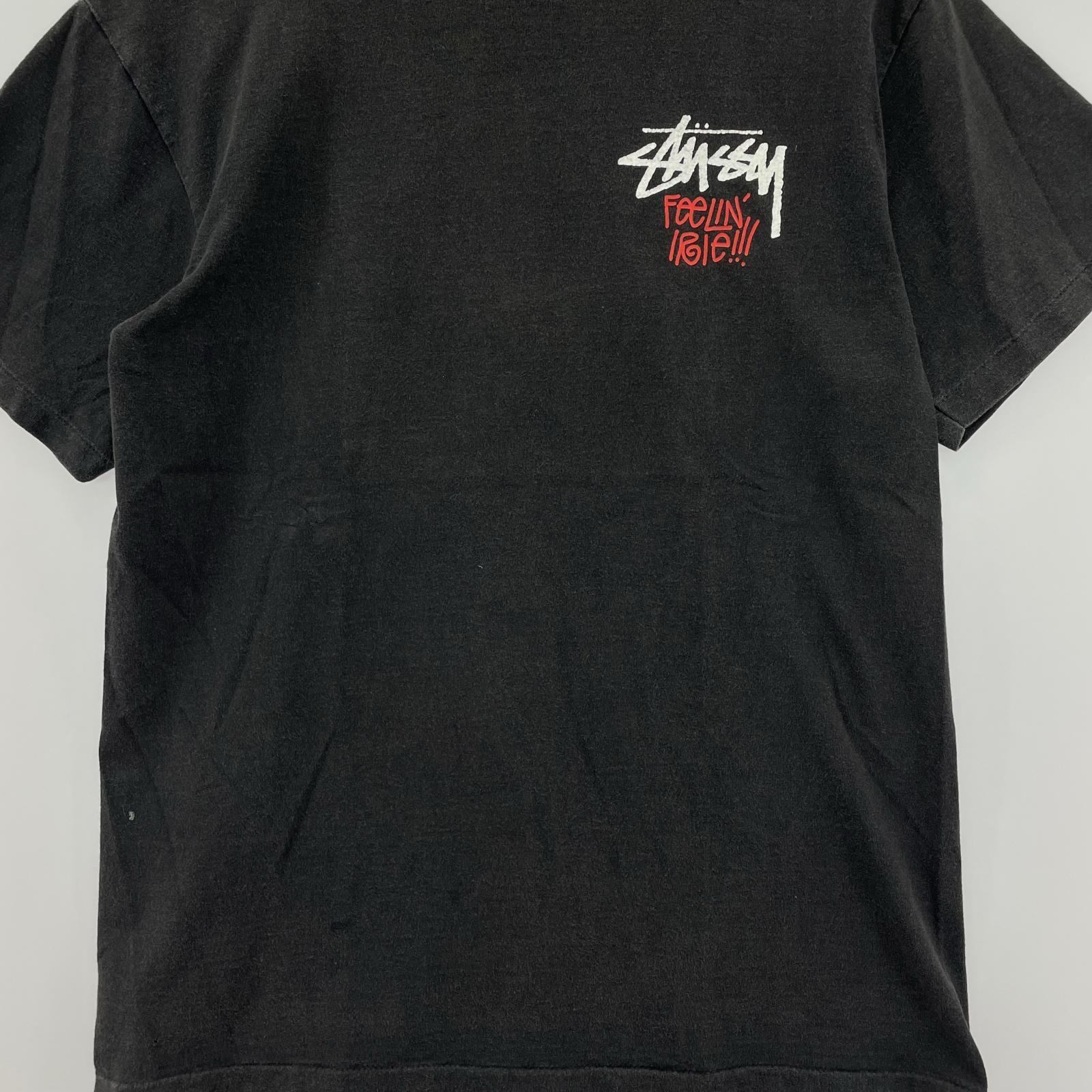 半袖Ｔシャツ 80s old stussy ラスタライオン　M M ブラック