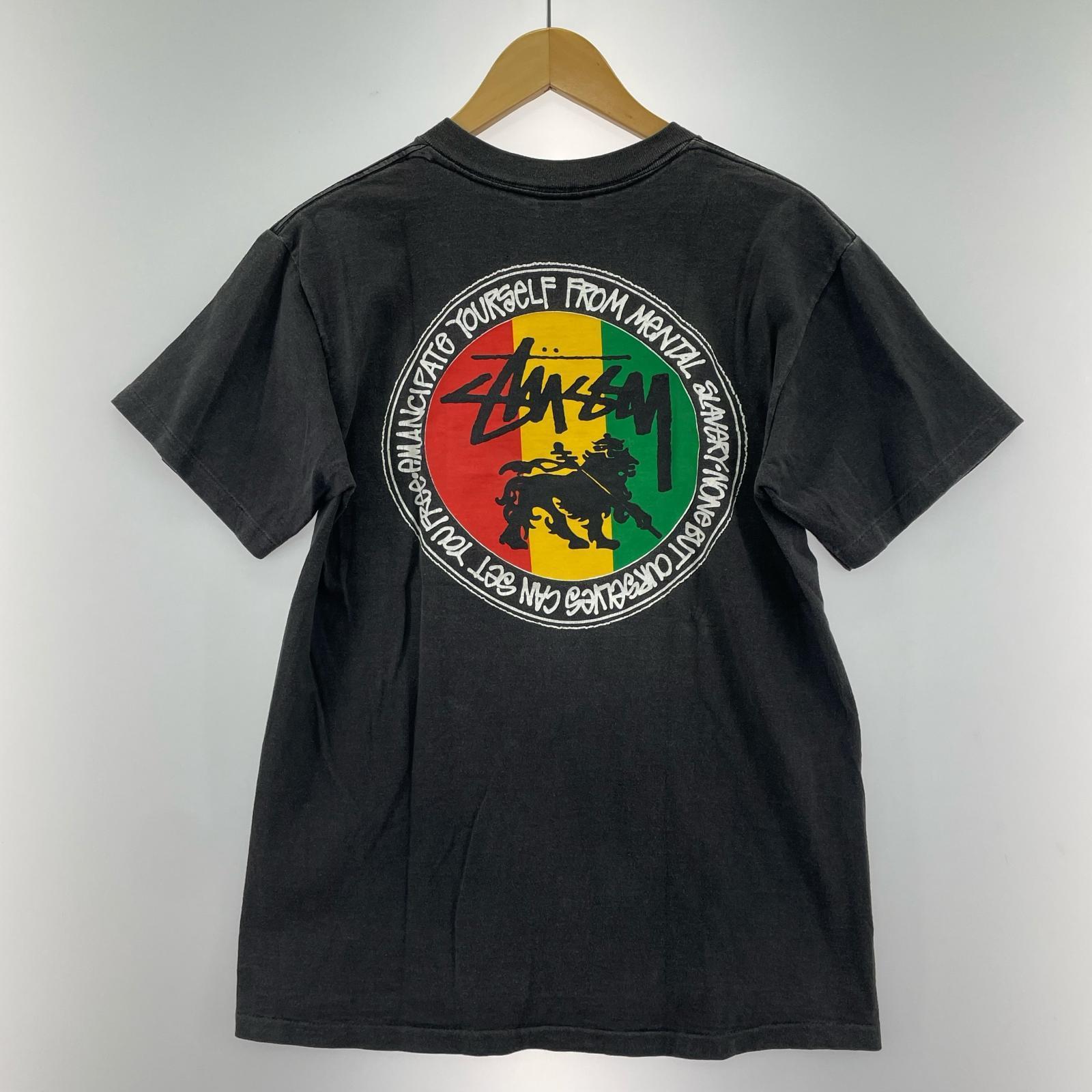 半袖Ｔシャツ 80s old stussy ラスタライオン　M M ブラック