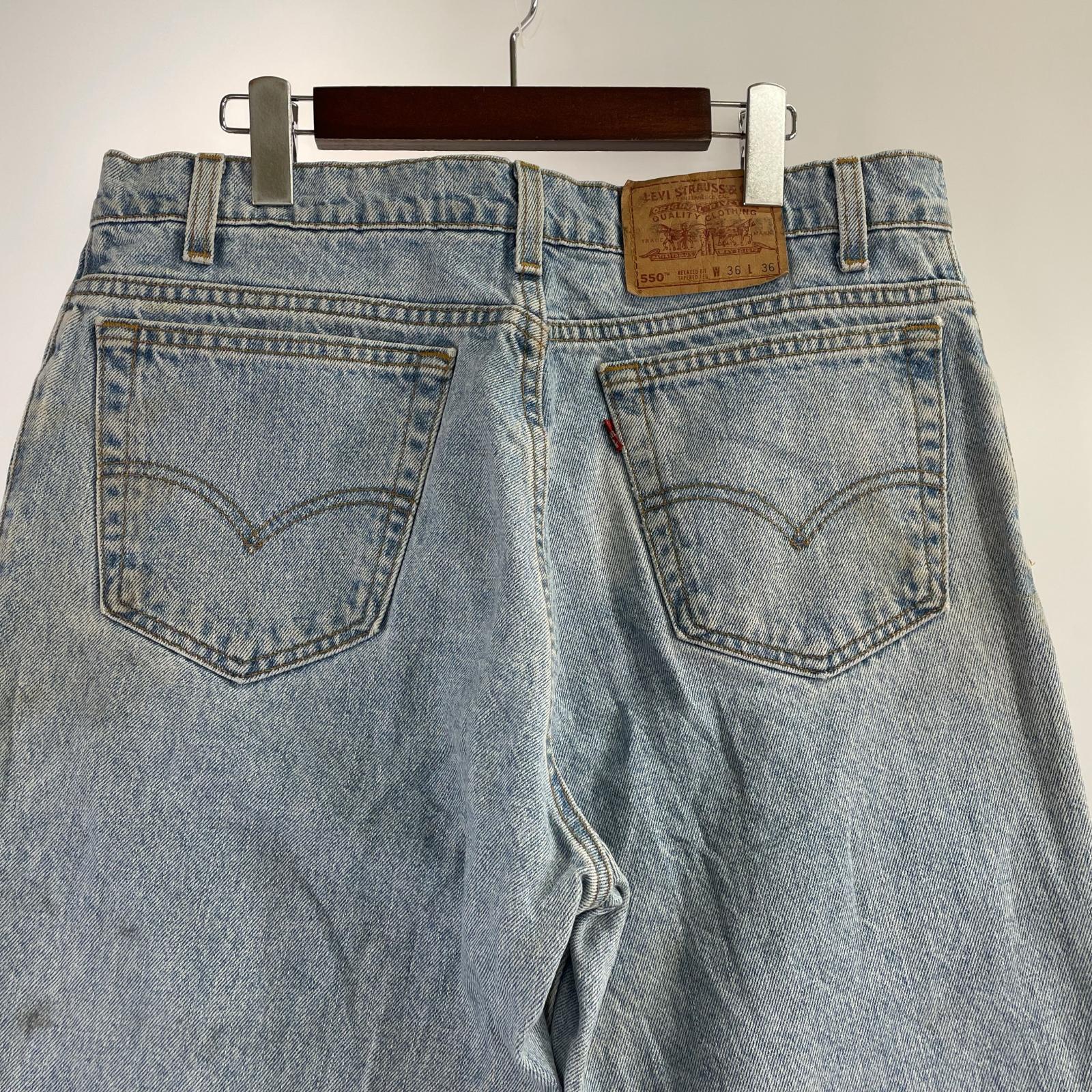 デニムパンツ 90s/550/USA製/W36/L36 36 ブルー