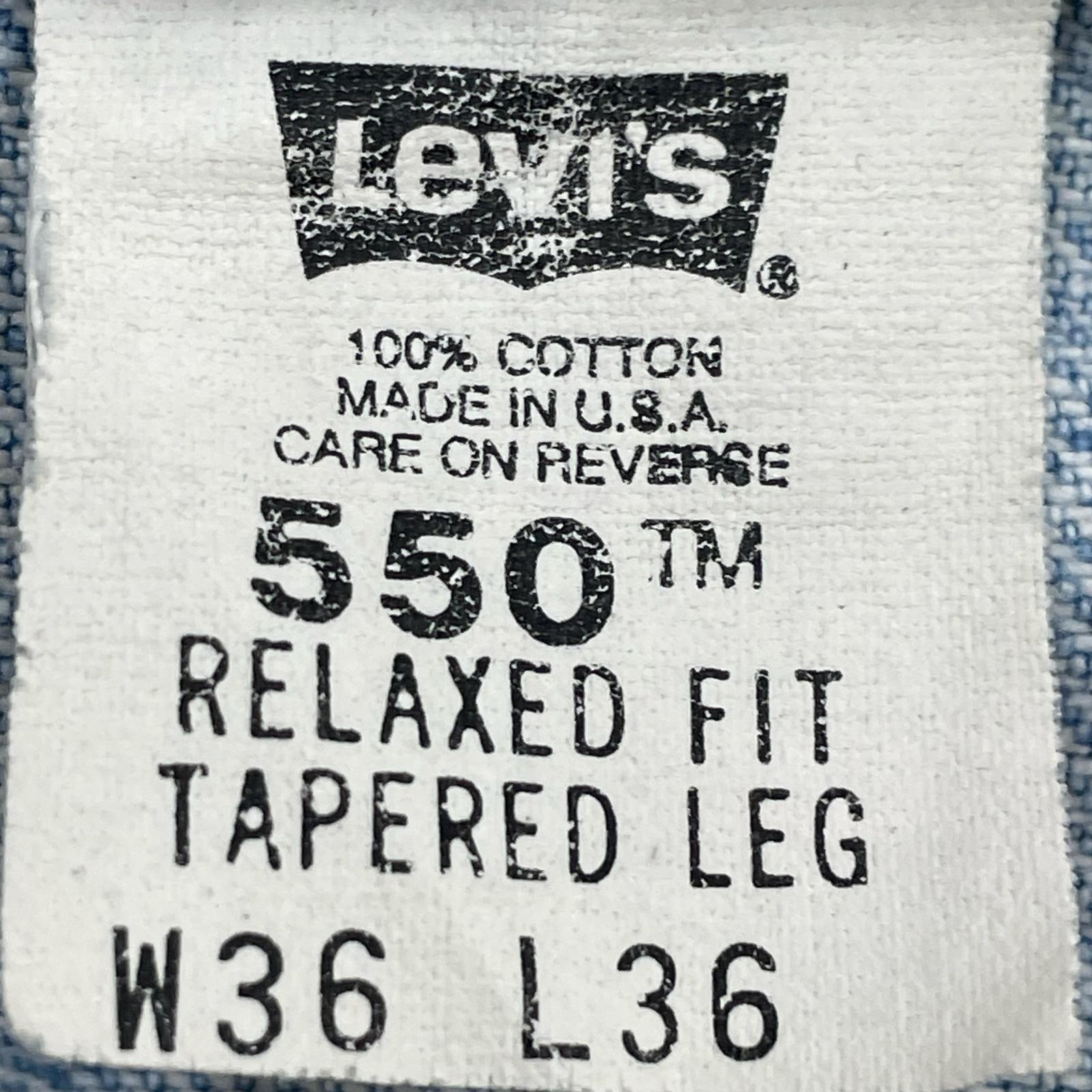 デニムパンツ 90s/550/USA製/W36/L36 36 ブルー