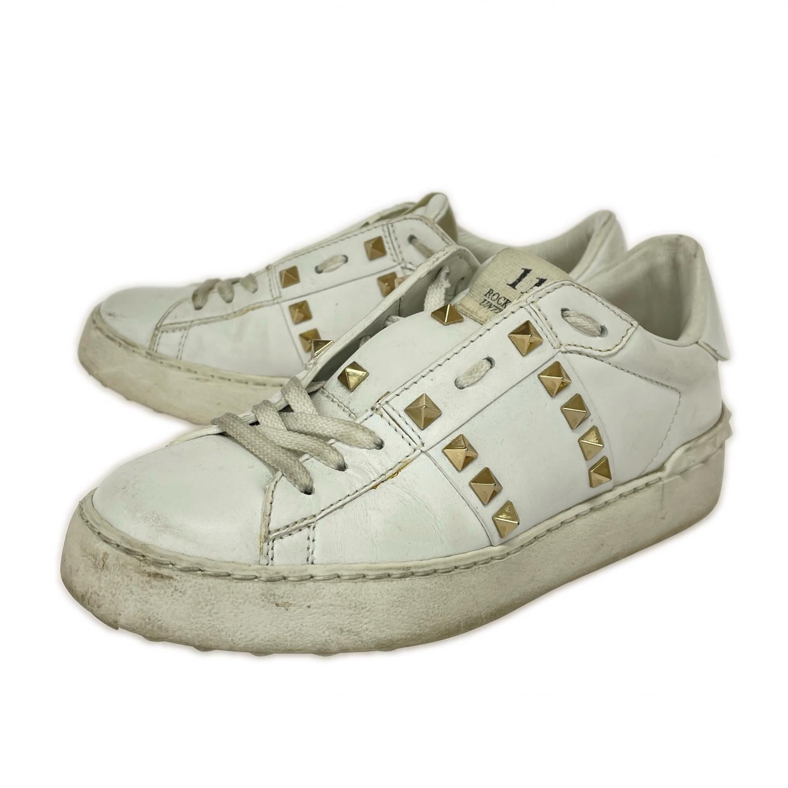 スニーカー 22SS Rockstud Untitled Sneakers（35）白 35 ホワイト
