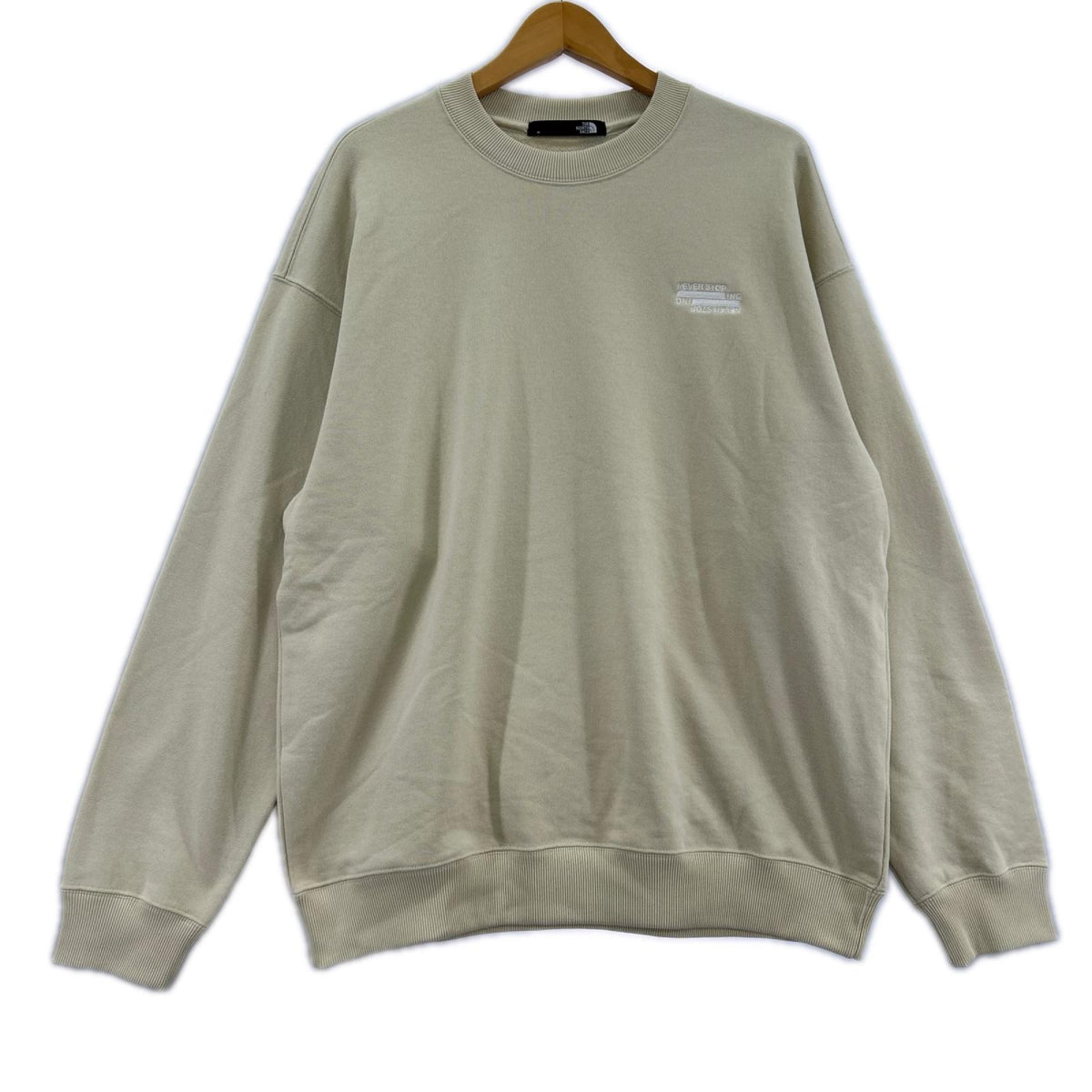 長袖Ｔシャツ THE NORTH FACE NEVER STOP ING Crew NT12444 ｸﾞﾗﾍﾞﾙ (M) M ベージュ