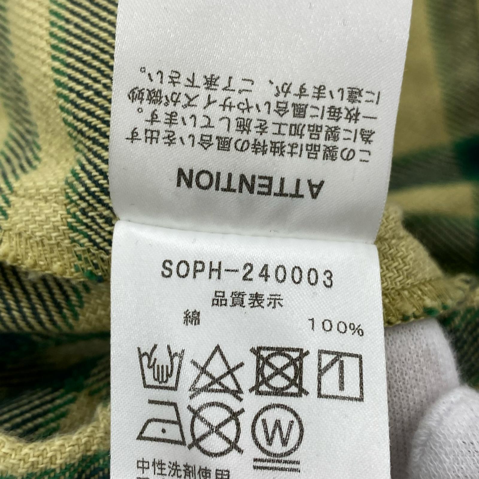 ショートパンツ SOPHNET.EASY SHORT ﾁｪｯｸｼｮｰﾂ ﾍﾞｰｼｭ×ｸﾞﾘｰﾝ SOPH-240003 (L) L グリーン
