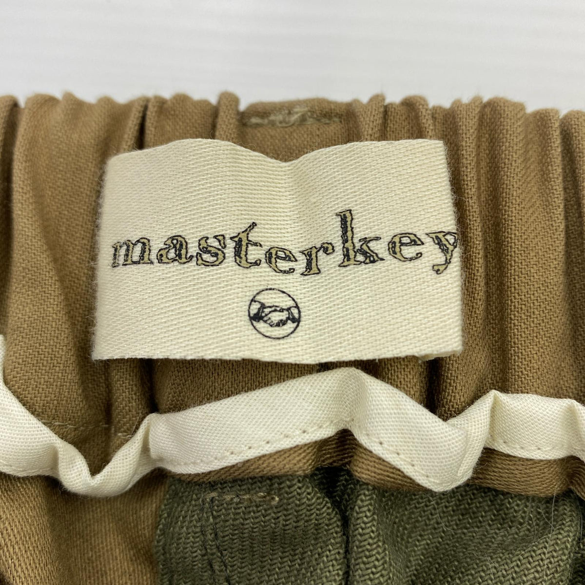 パンツ masterkey ﾎﾞｱﾊﾟｯﾁﾜｰｸﾊﾟﾝﾂ size1 カーキ
