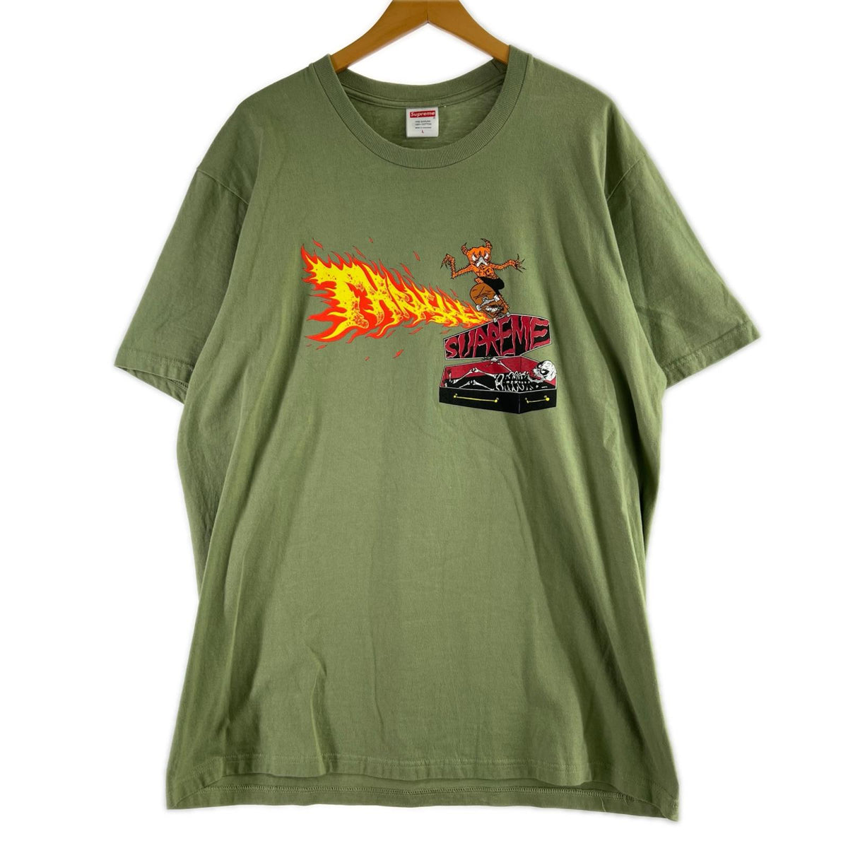 半袖Ｔシャツ Supreme×THRASHER 24AW Back Tail Tee ｶｰｷ (L) L カーキ