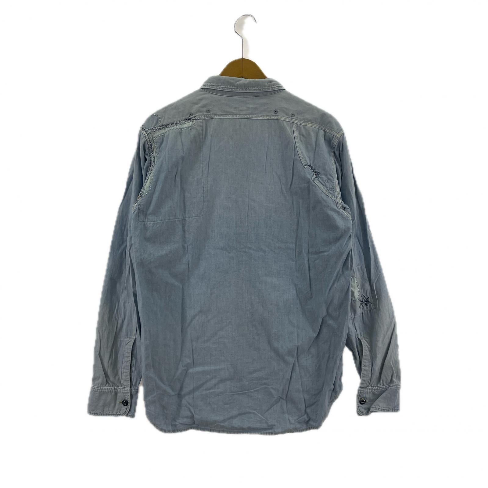 長袖シャツ Chambray Mojito Man Damaged Work Shirts M