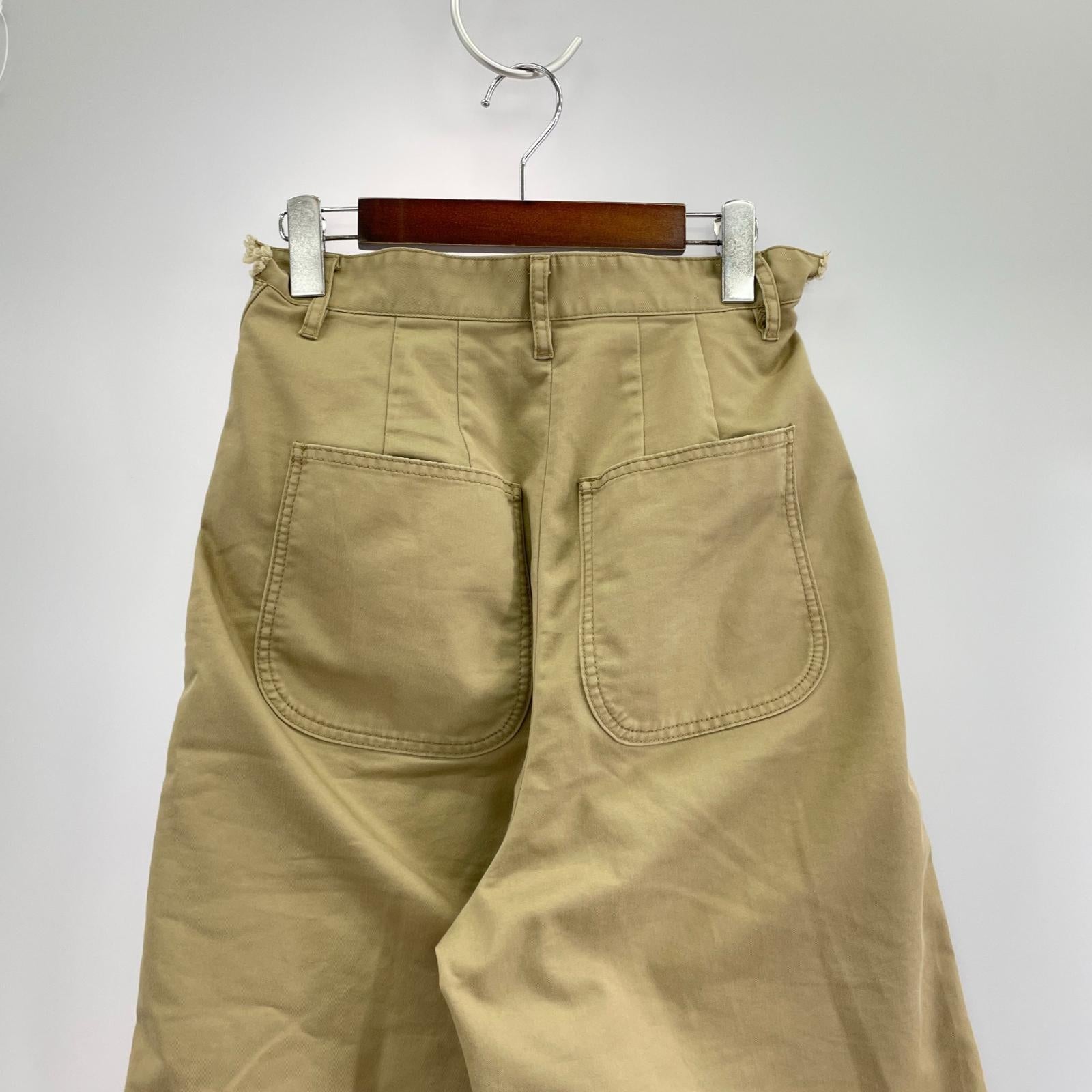 パンツ NAGONSTANS タックワイドパンツ 470EA831-0900 ベージュ (S) S ベージュ