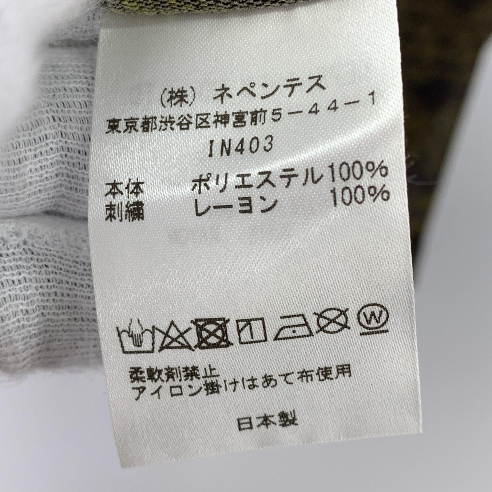 長袖Ｔシャツ Needles L/S U Neck Tee/Poly Mesh IN403 (M) M ブラック