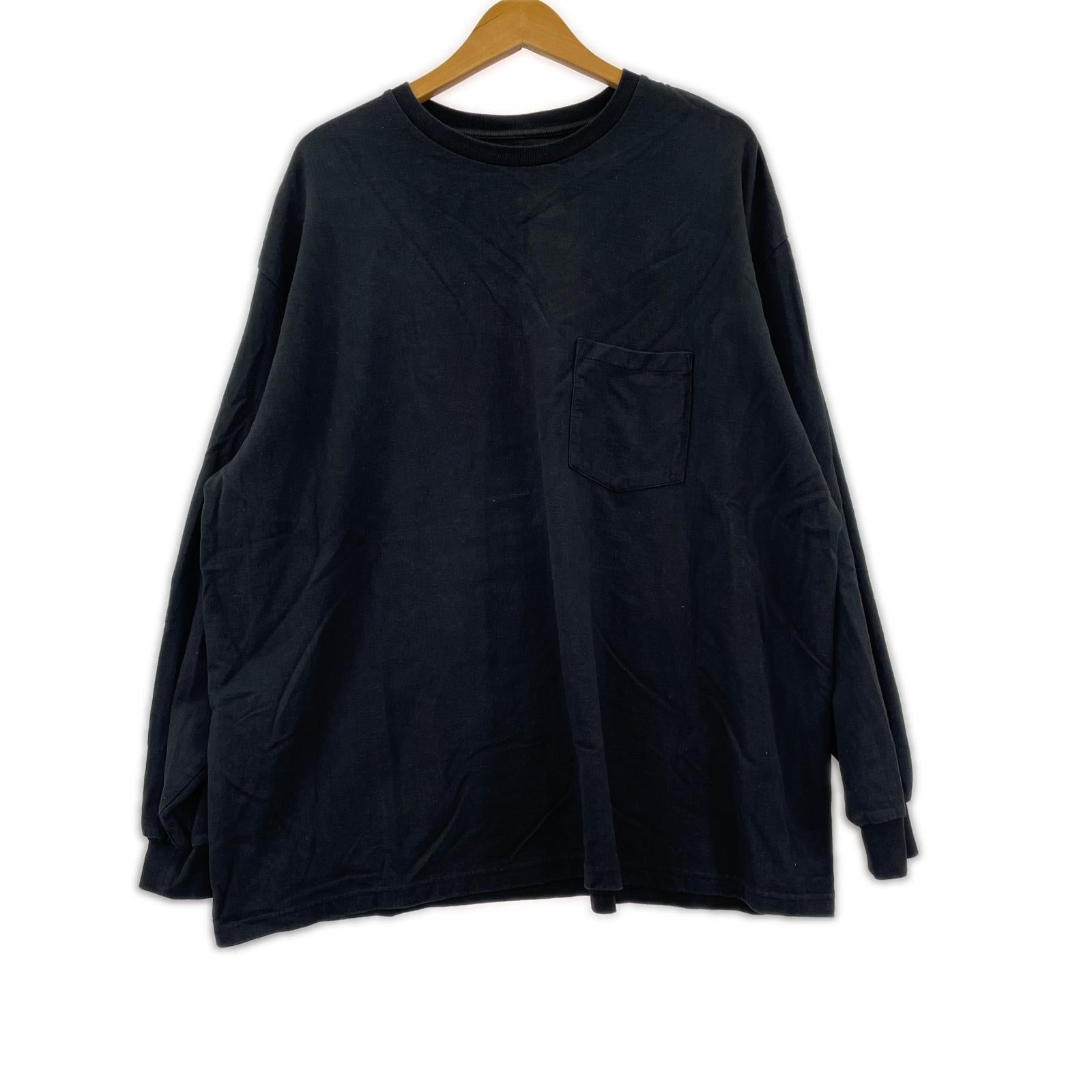 長袖Ｔシャツ graphpaper L/S Oversized Pocket ロンTee O/S ブラック フリー ブラック