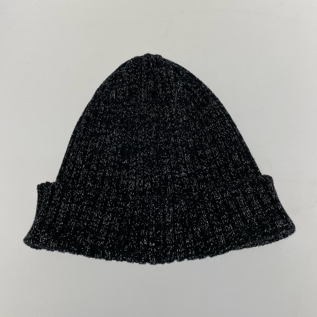 ニットキャップ Metallic 黒 ブラック