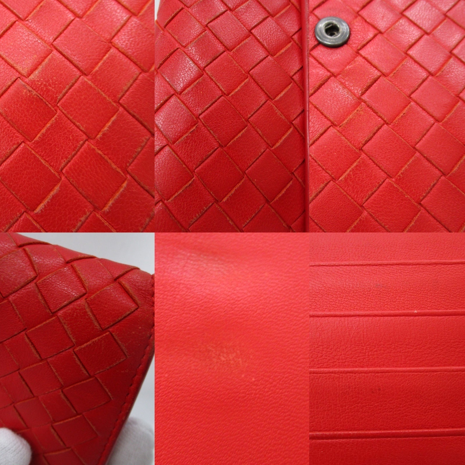 Bottega Veneta 長財布 赤
