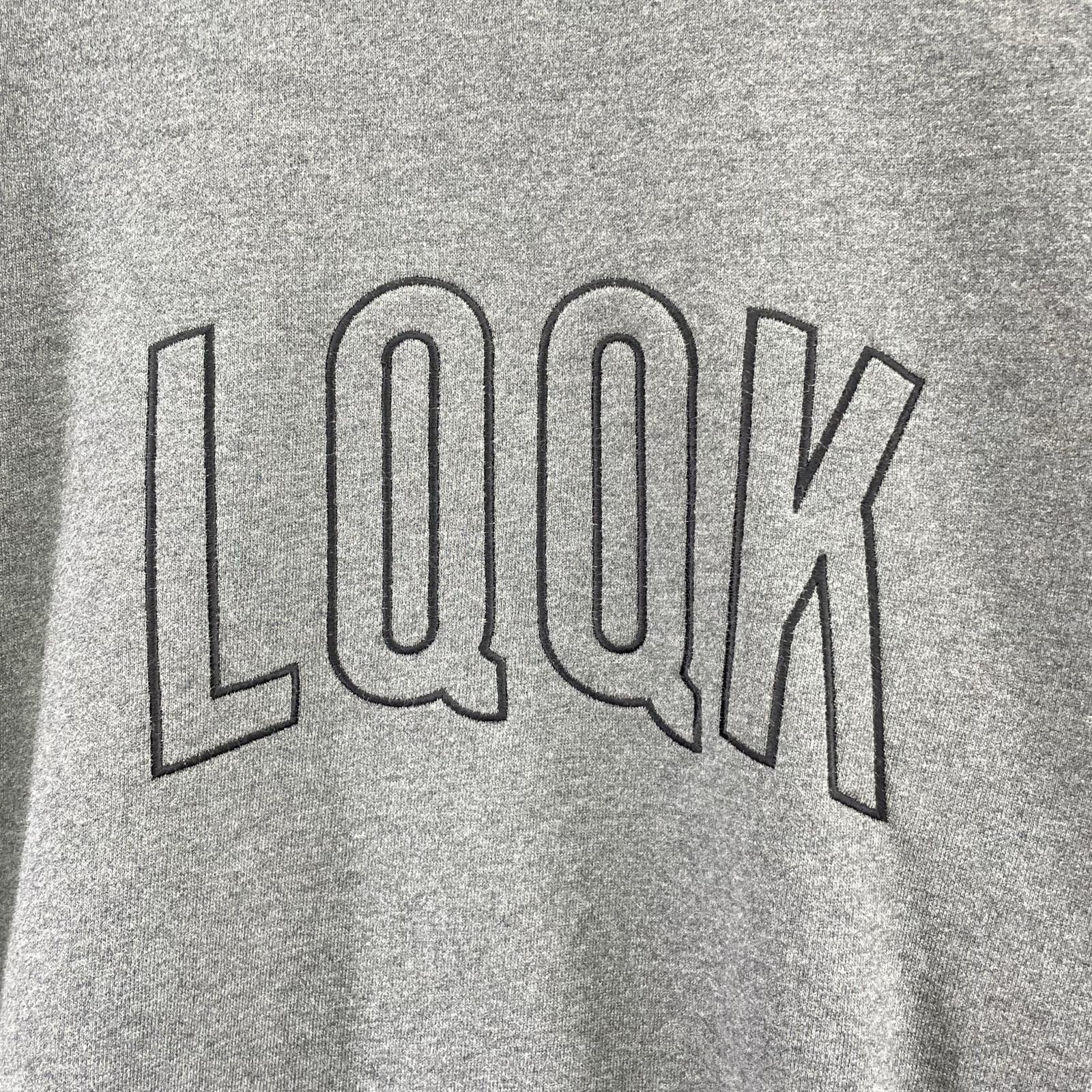スウェット LQQK STUDIO PINTUCK CREWNECK XL グレー