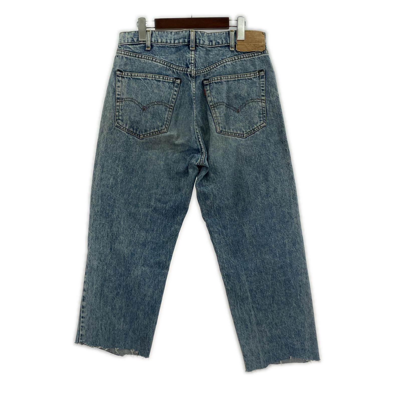デニムパンツ 80s 603-0217 カットオフ デニムパンツ(33) ブルー