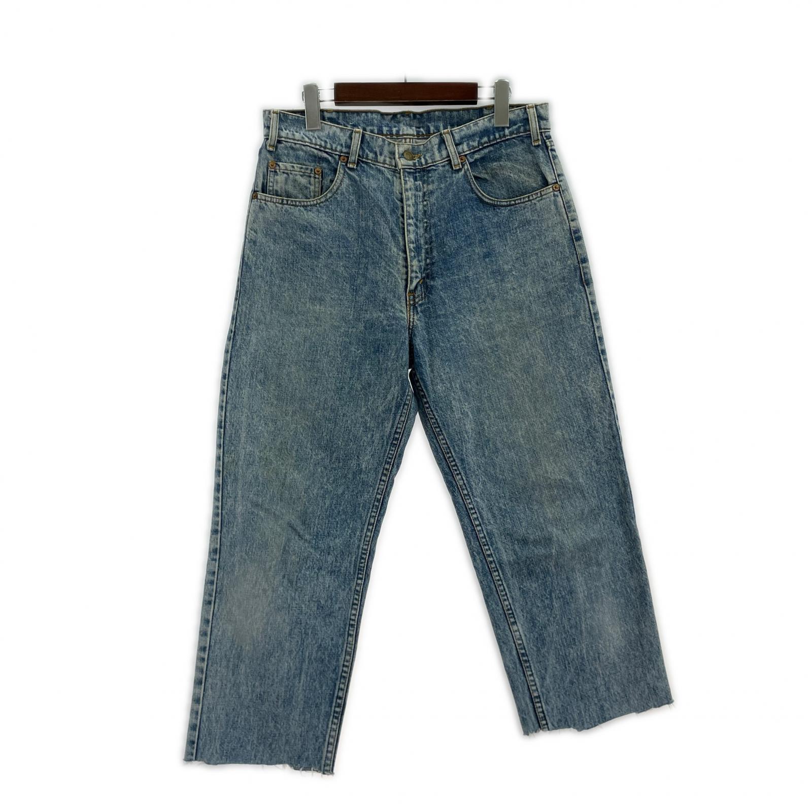 デニムパンツ 80s 603-0217 カットオフ デニムパンツ(33) ブルー