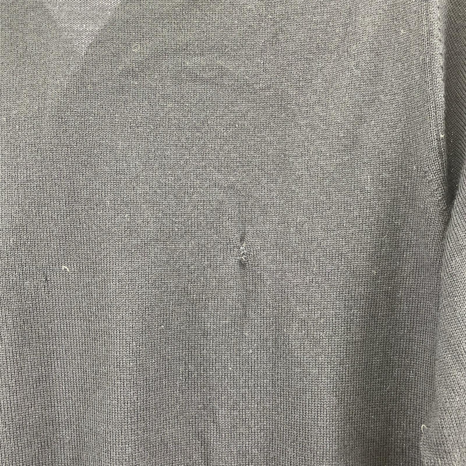 カーディガン SHIRT イタリア製 ウールカーディガン 紺 (S) S
