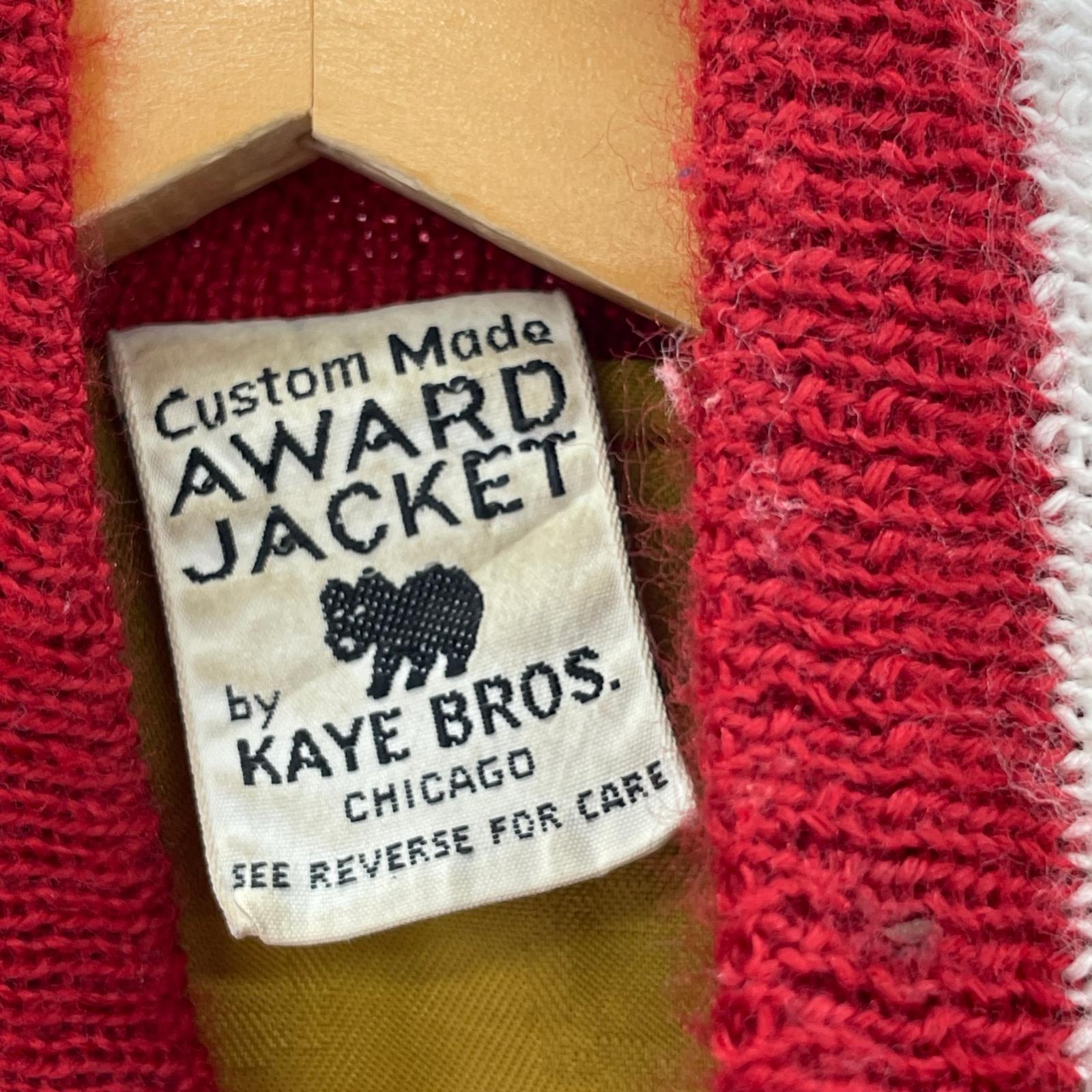 ジャケット Kaye Bros 70s~ ウールスタジャン 赤 レッド