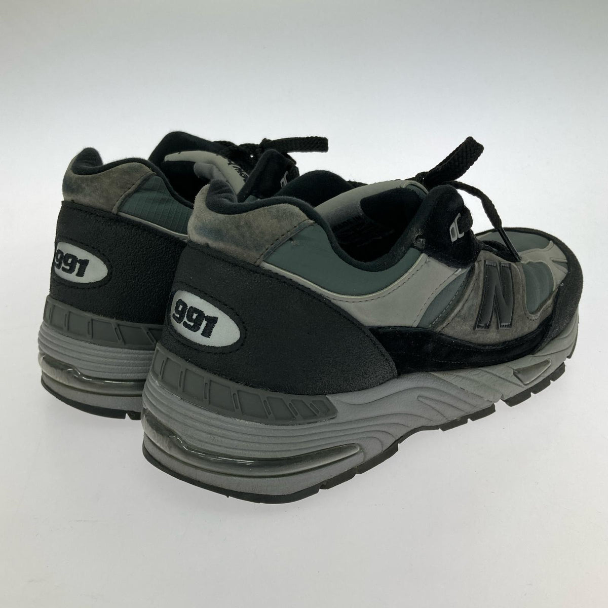 スニーカー NEW BALANCE UK製 M991WTR ローカットスニーカー ブラック/グレー UK8 1/2 ブラック