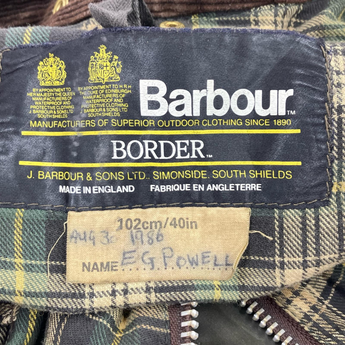ジャケット 2ワラント BORDER オリーブ