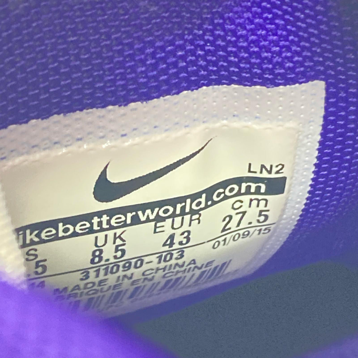 スニーカー AIR MAX UPTEMPO/27.5cm 27.5cm (US9 1/2 UK9 EU45)
