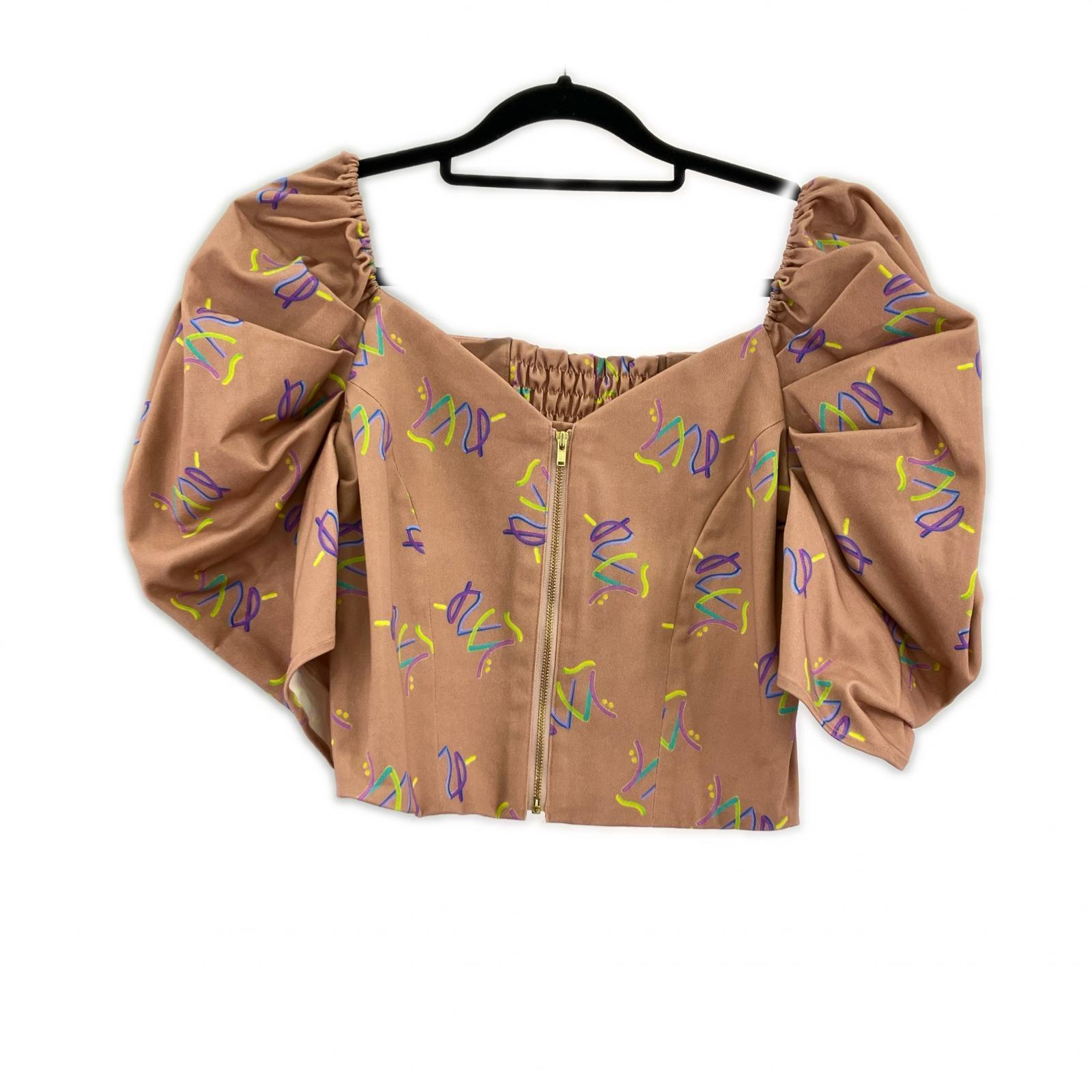 半袖Ｔシャツ パワーショルダートップス ピンク