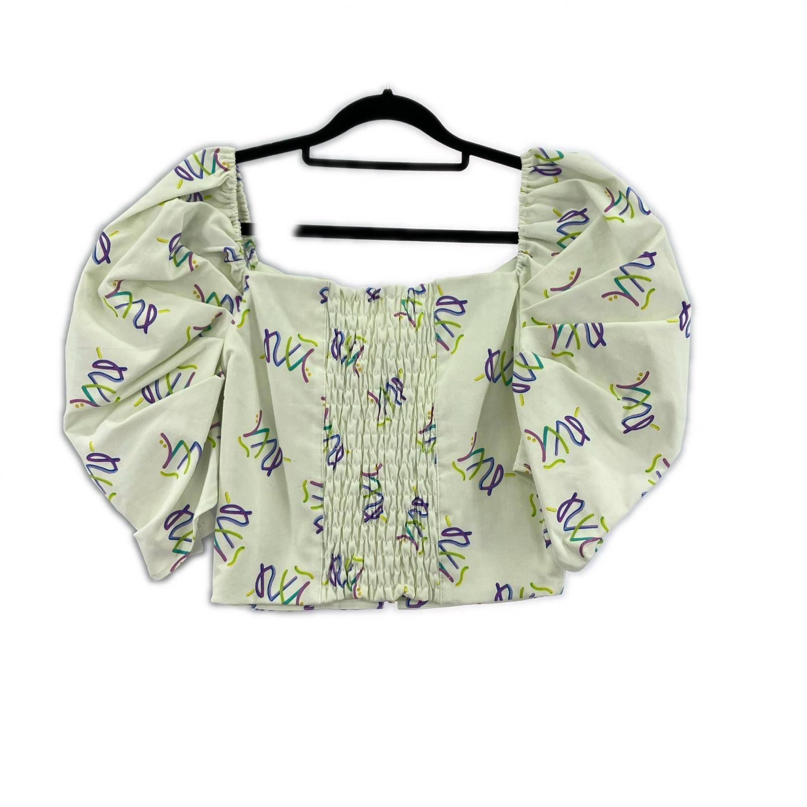 半袖Ｔシャツ パワーショルダートップス ホワイト