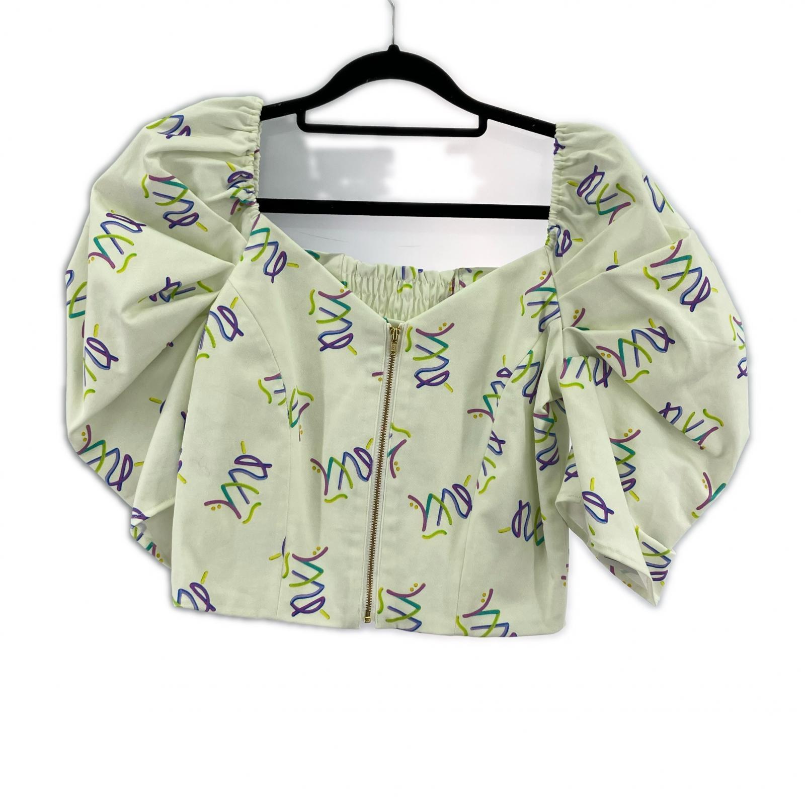 半袖Ｔシャツ パワーショルダートップス ホワイト