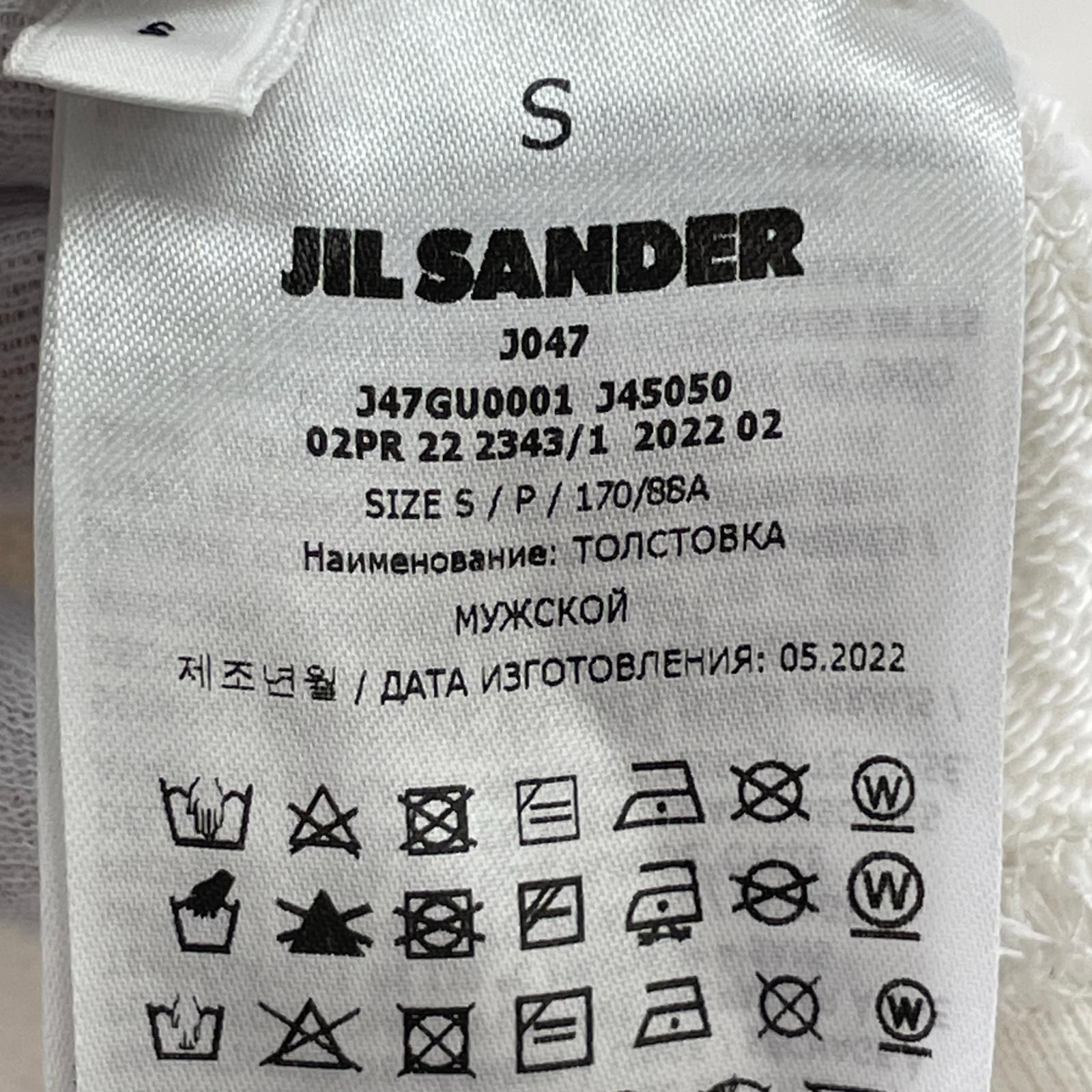 スウェット L/S ロゴプリントスウェット J47GU0001 J45050 白 S S ホワイト