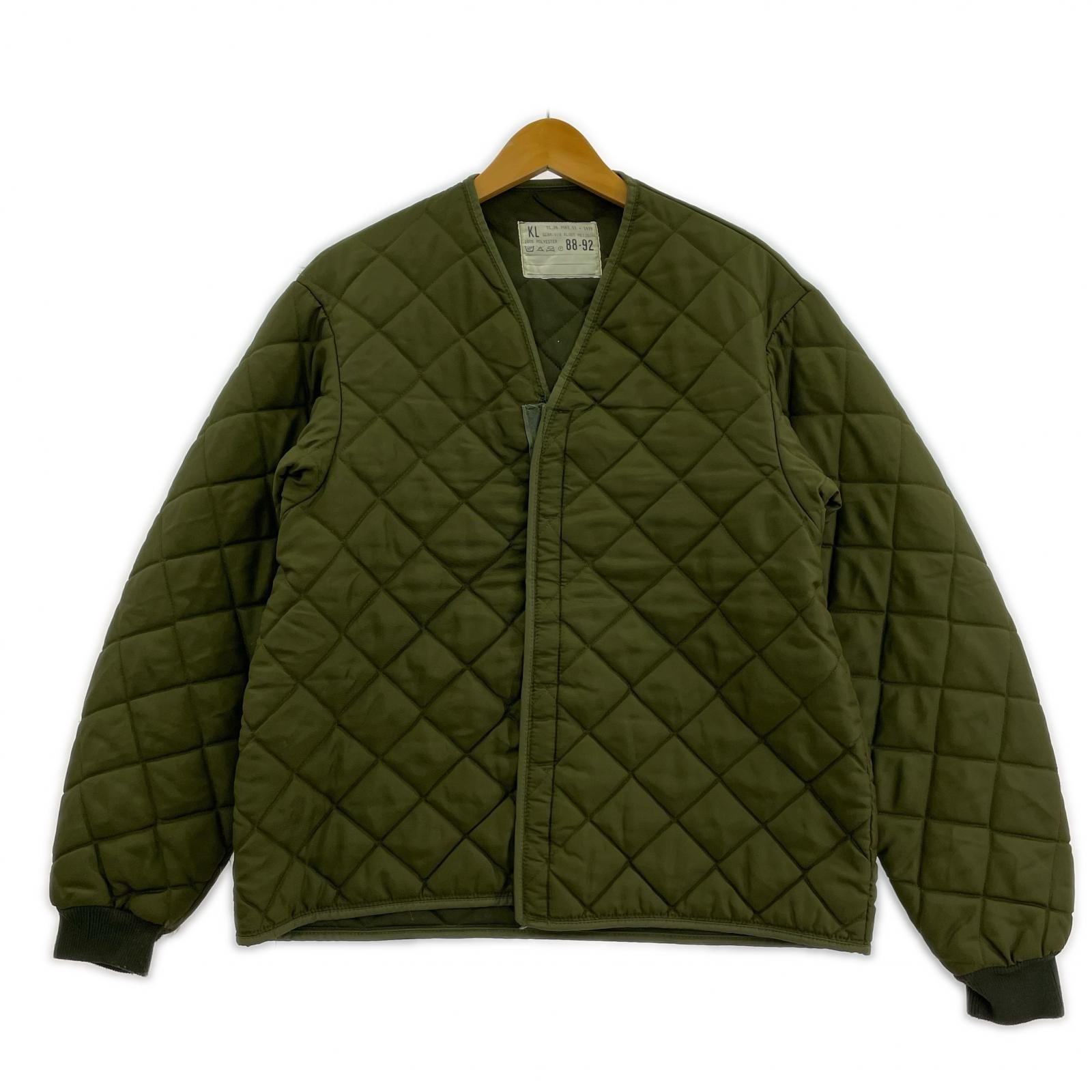 ジャケット 70s ｵﾗﾝﾀﾞ軍 ｷﾙﾃｨﾝｸﾞ ｶｰｷ カーキ