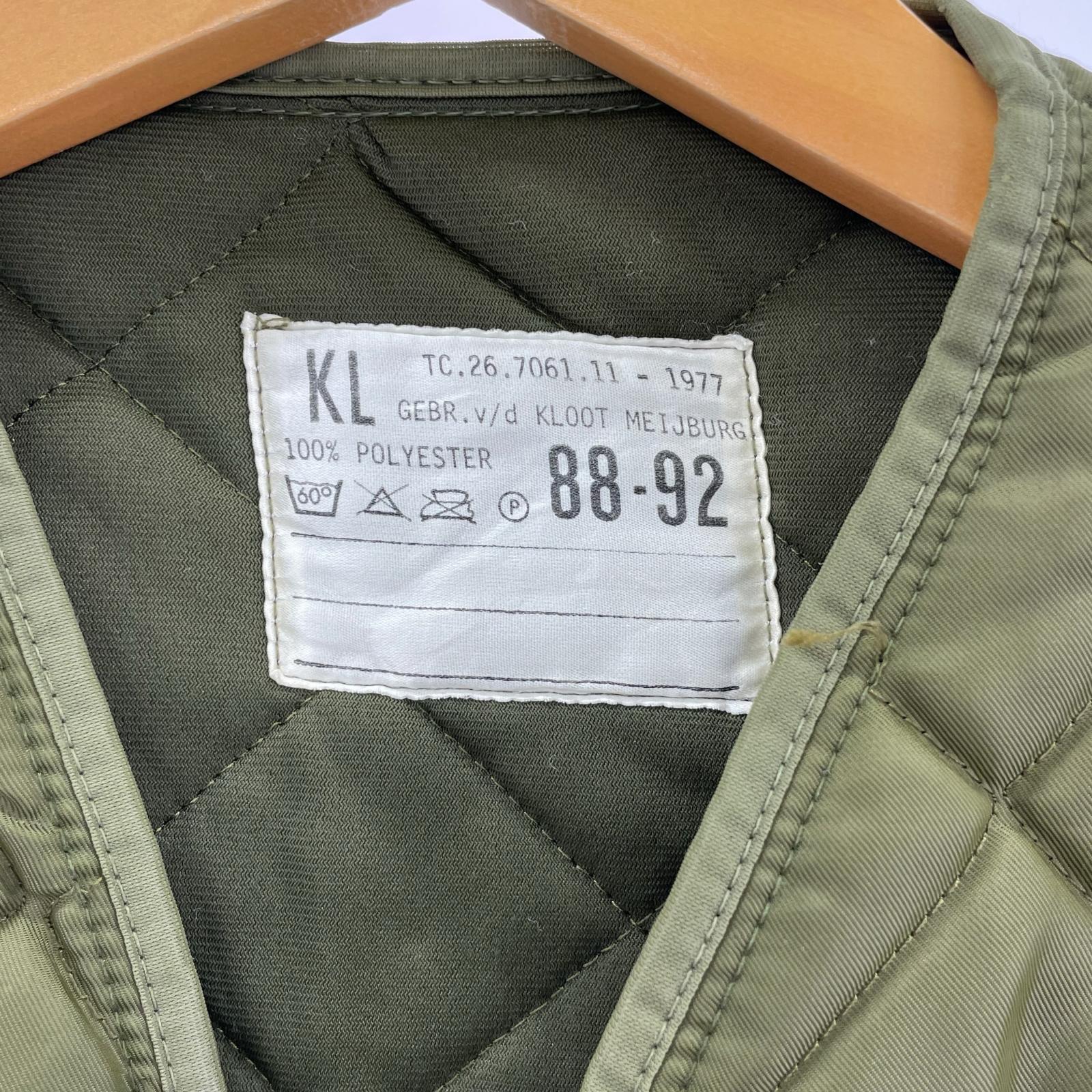 ジャケット 70s ｵﾗﾝﾀﾞ軍 ｷﾙﾃｨﾝｸﾞ ｶｰｷ カーキ