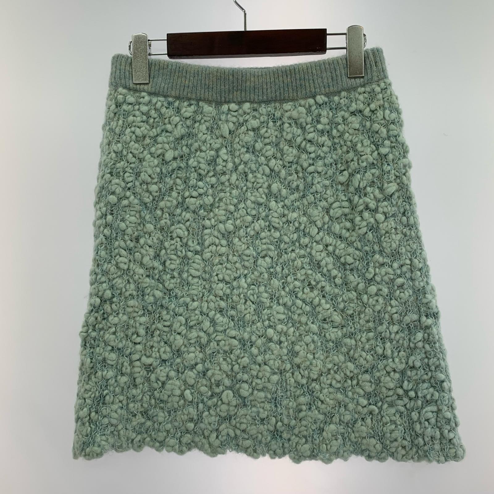 ミニスカート bubble knit mini skirt フリー