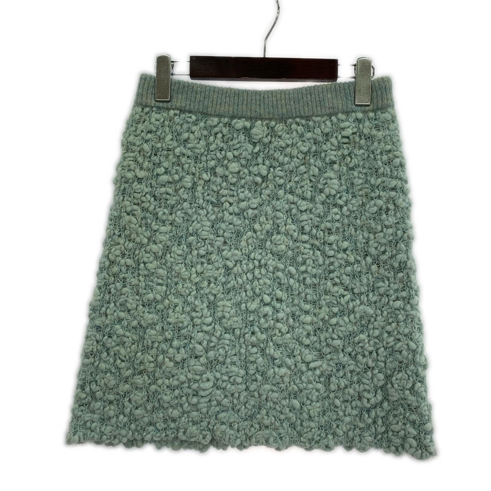 ミニスカート bubble knit mini skirt フリー