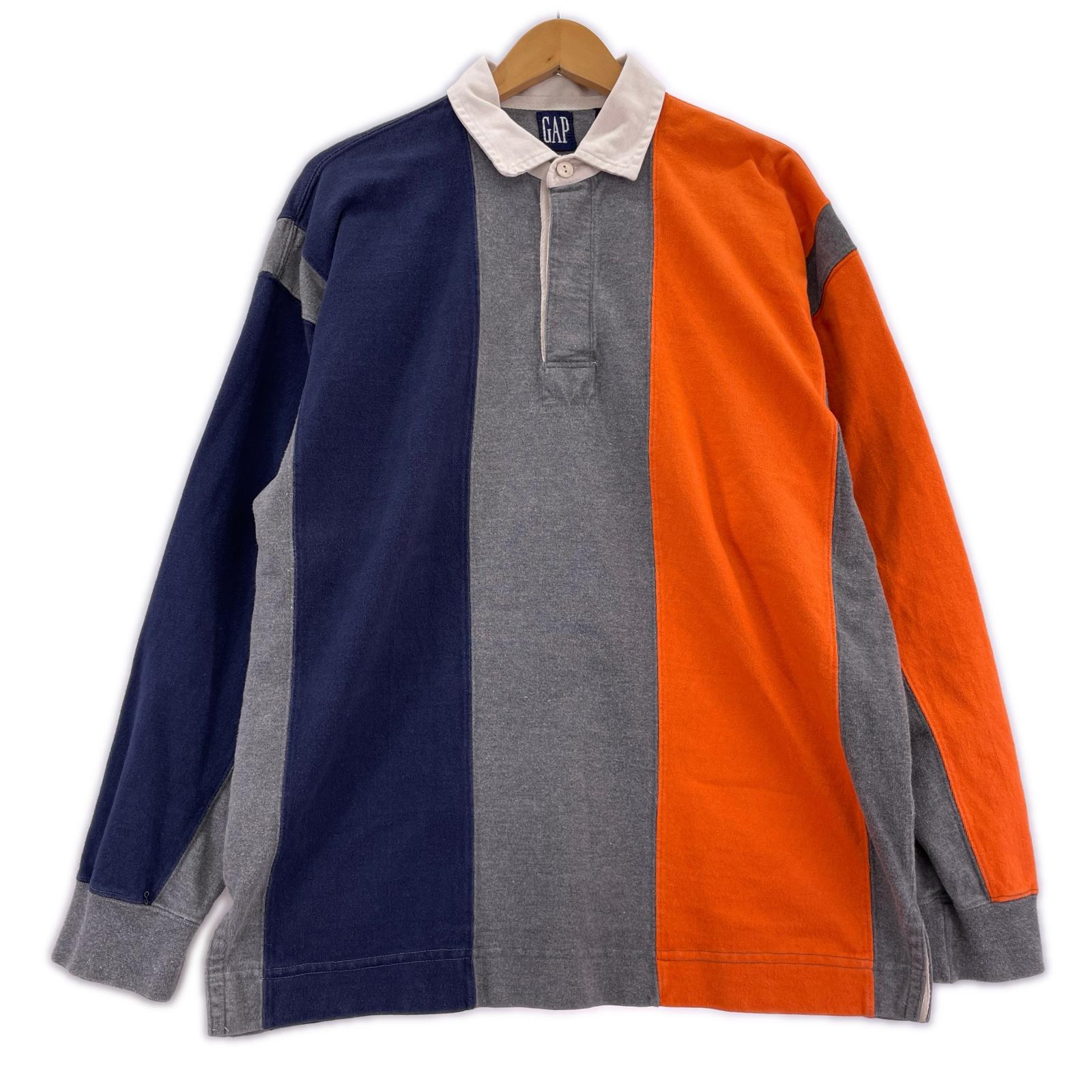 長袖シャツ 90s OLD GAP multi color L/S shirt M M